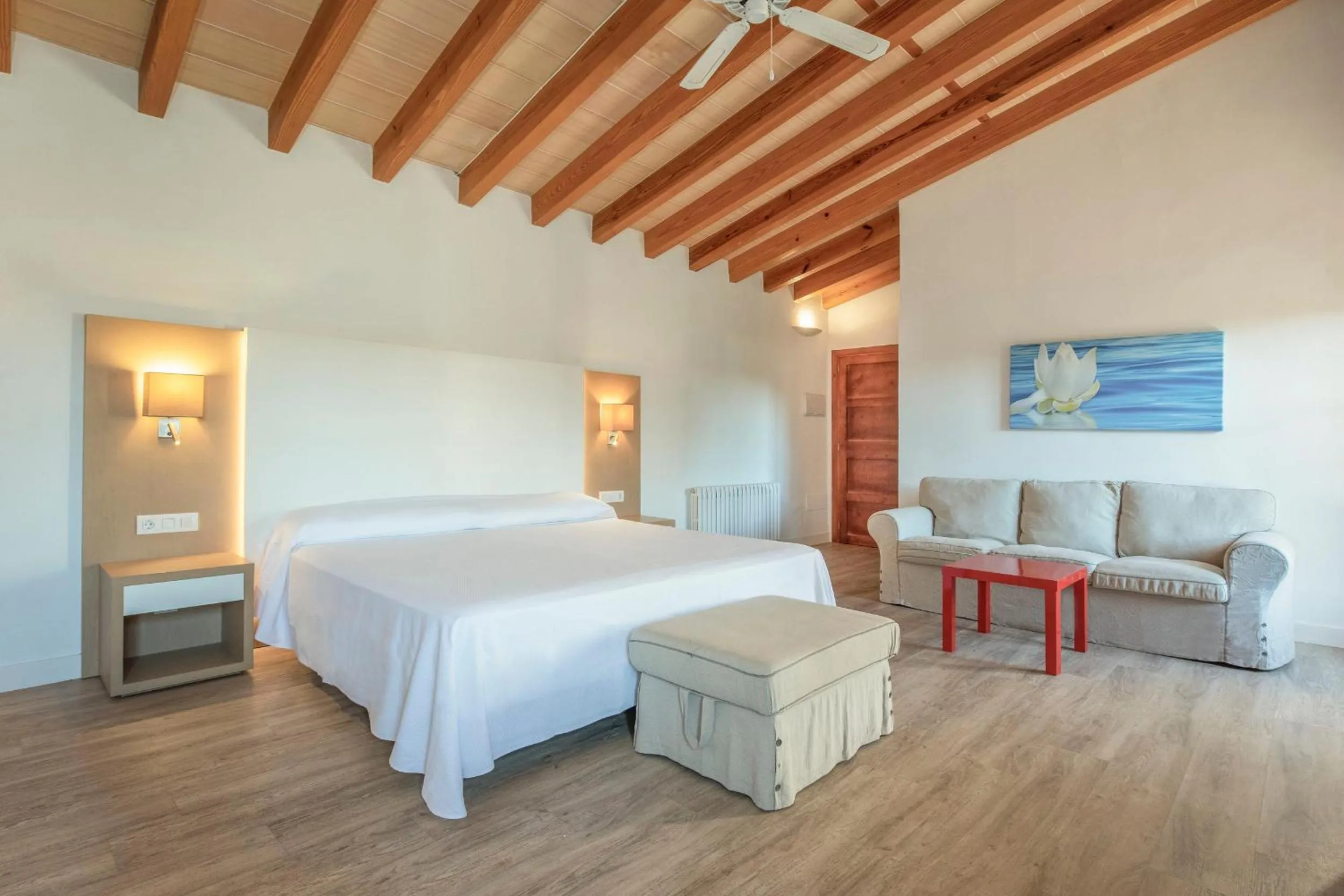 Bedroom, Bed in Finca Son Roig by Valentin