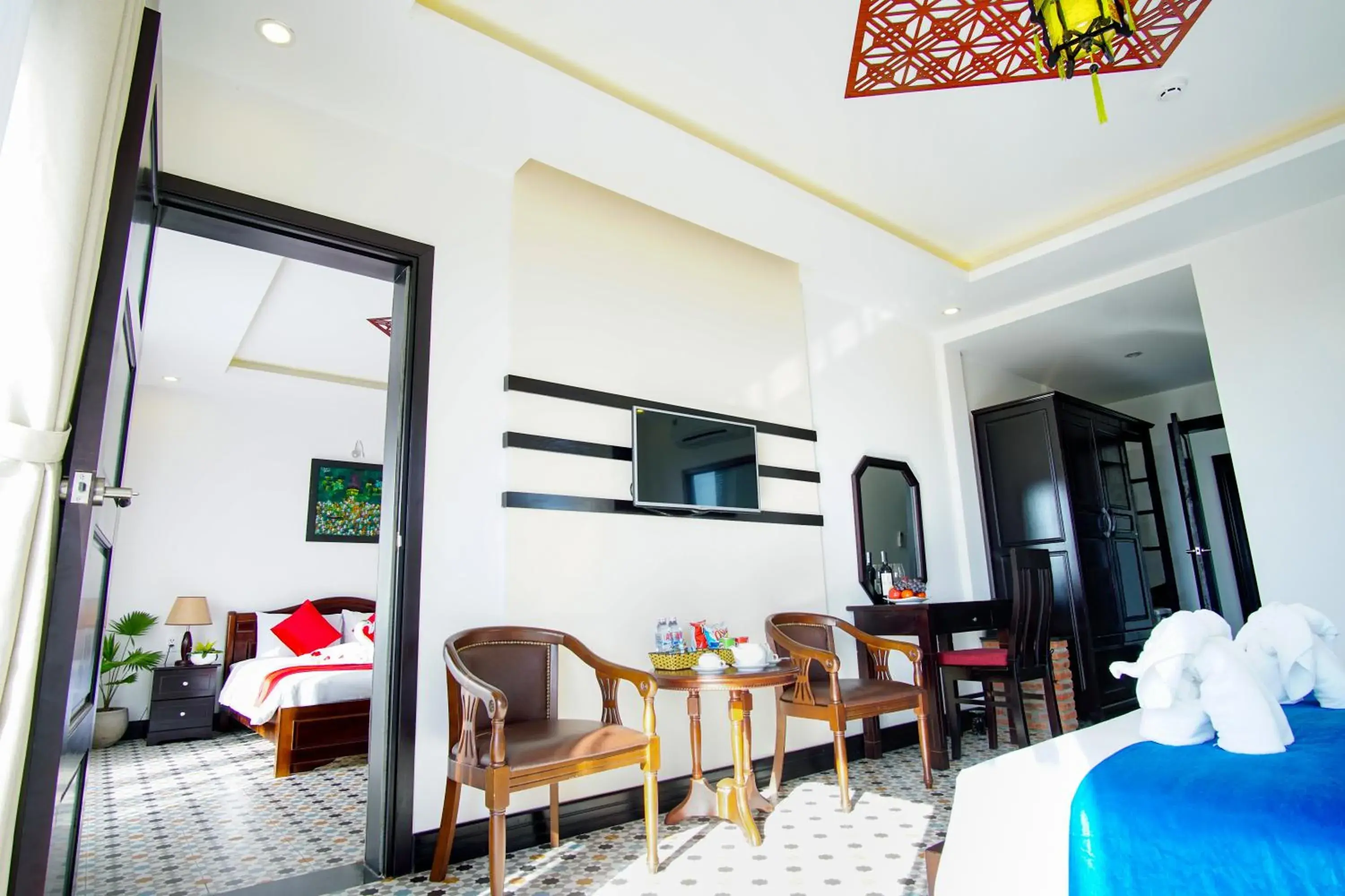 Bedroom, Bed in Rural Scene Villa Bedroom, Bed in Rural Scene Villa