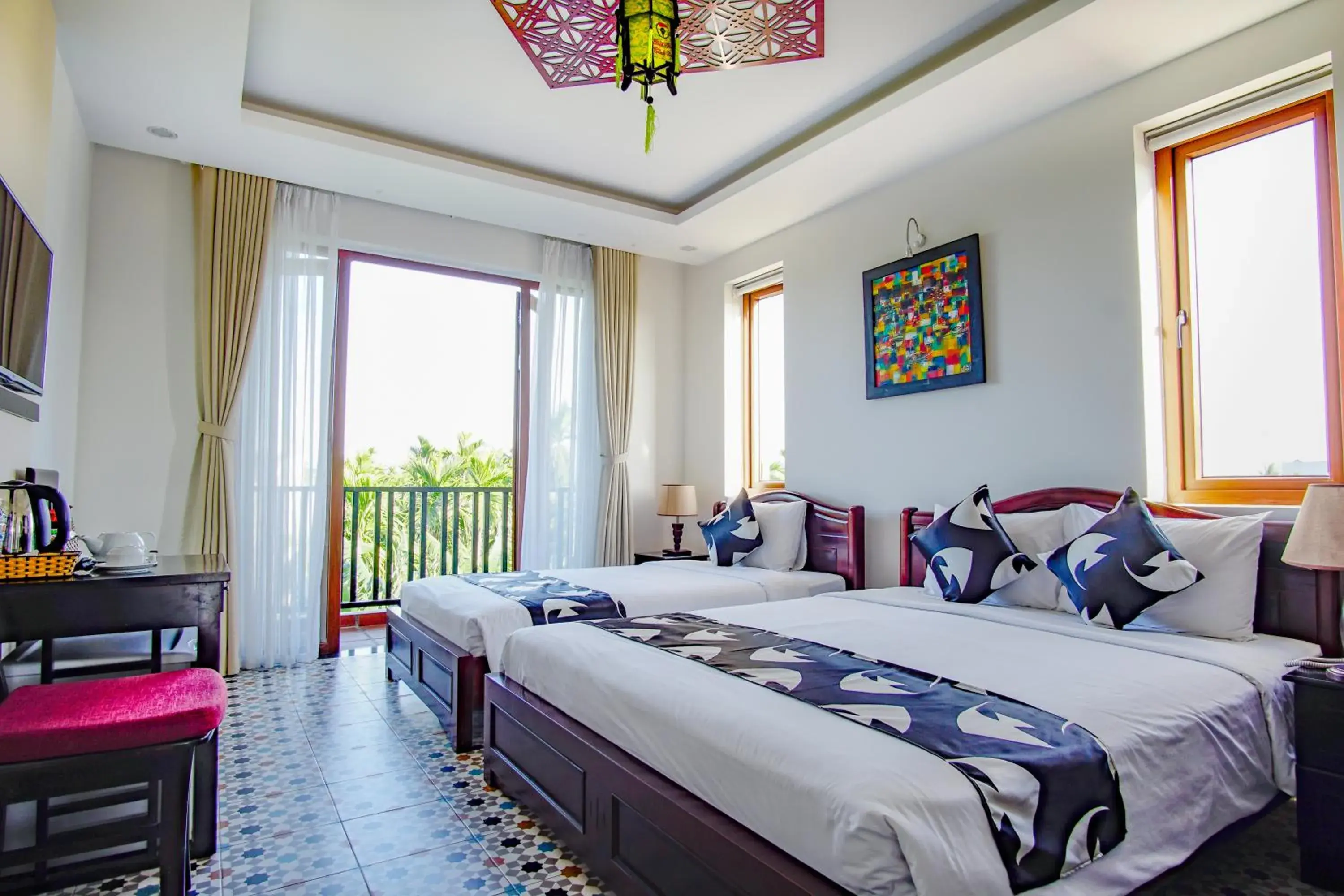 Bedroom, Bed in Rural Scene Villa Bedroom, Bed in Rural Scene Villa