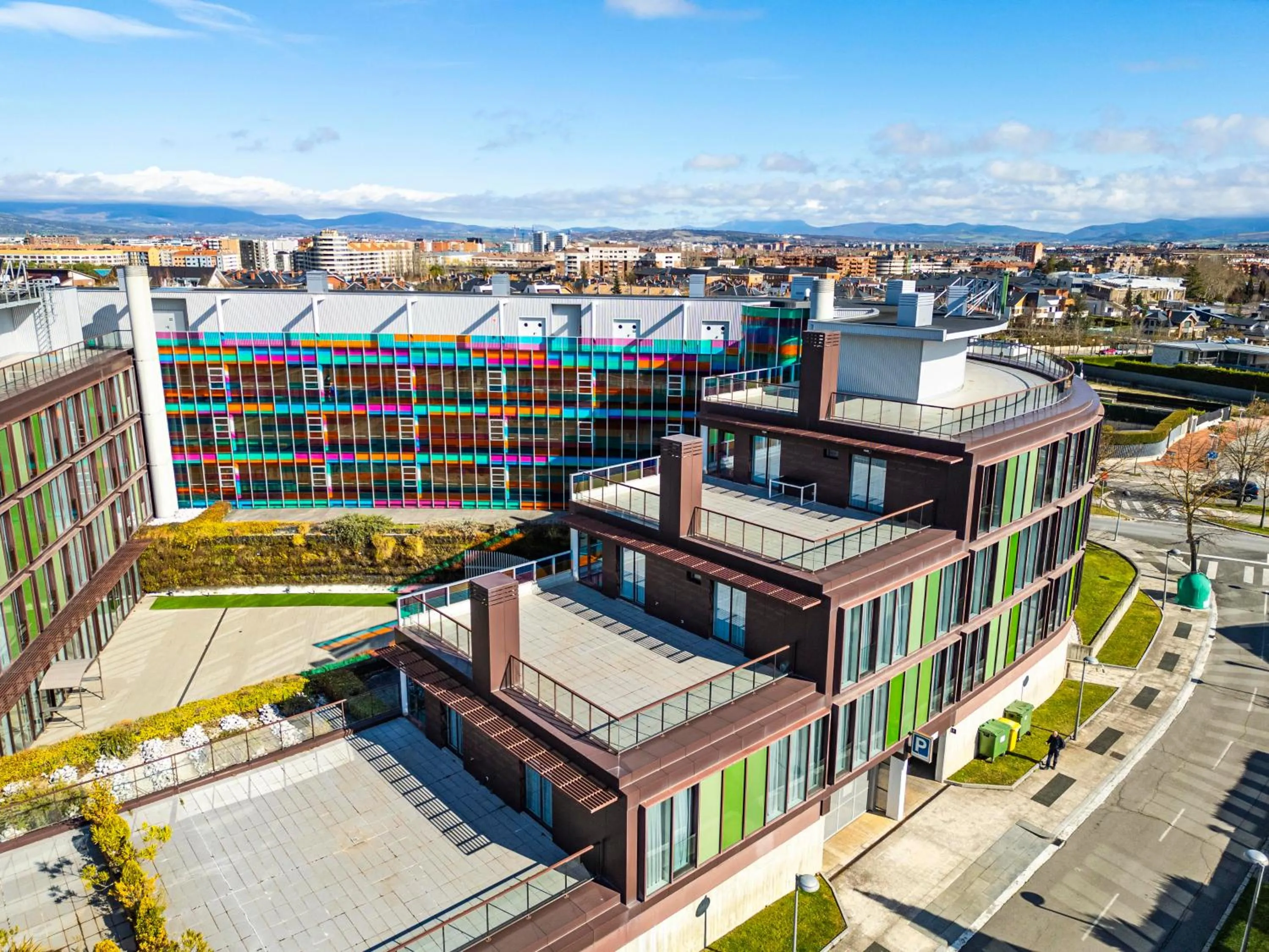 Property building in Hotel Jardines de Uleta Suites