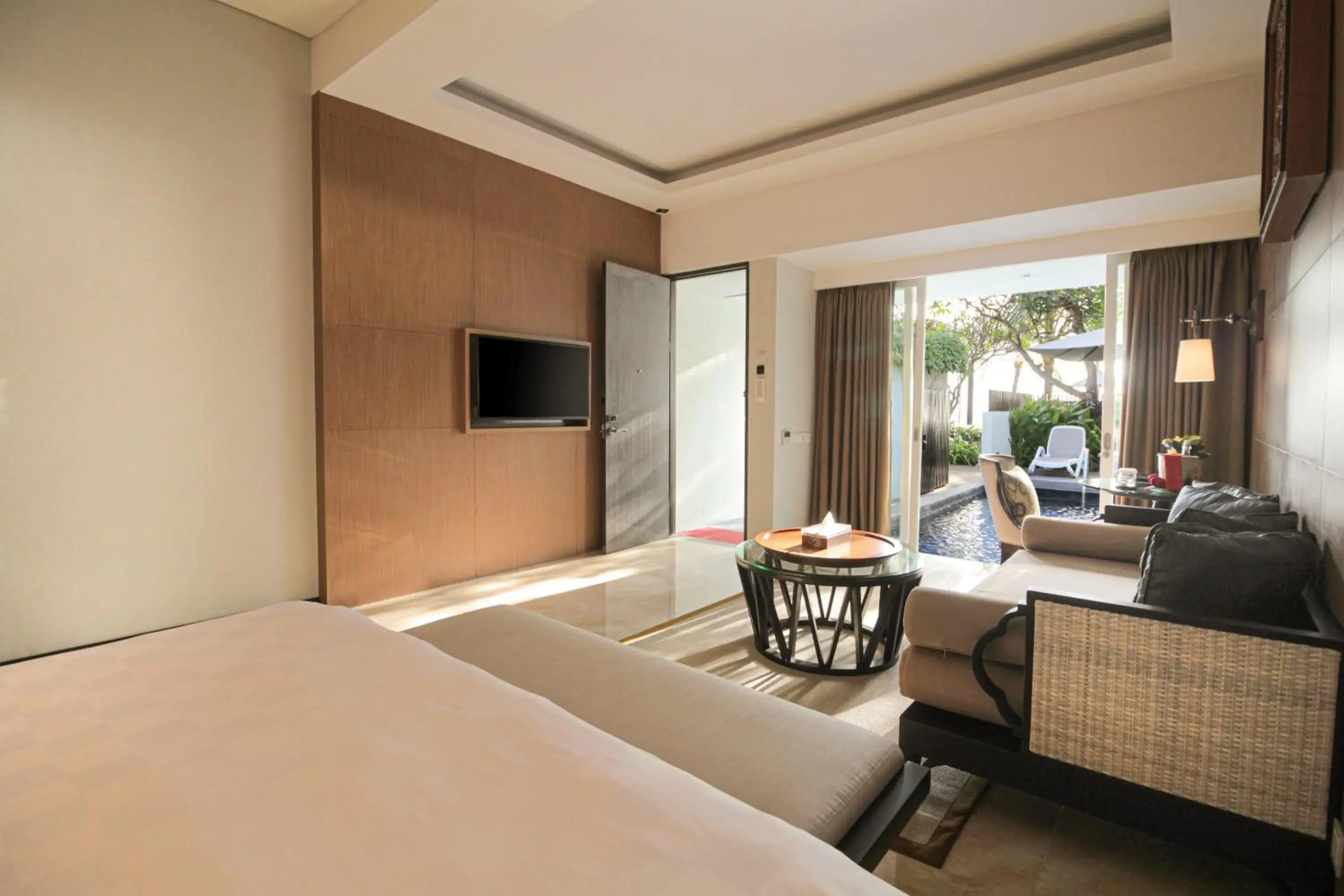 Living room, Bed in The Anvaya Beach Resort Bali Living room, Bed in The Anvaya Beach Resort Bali