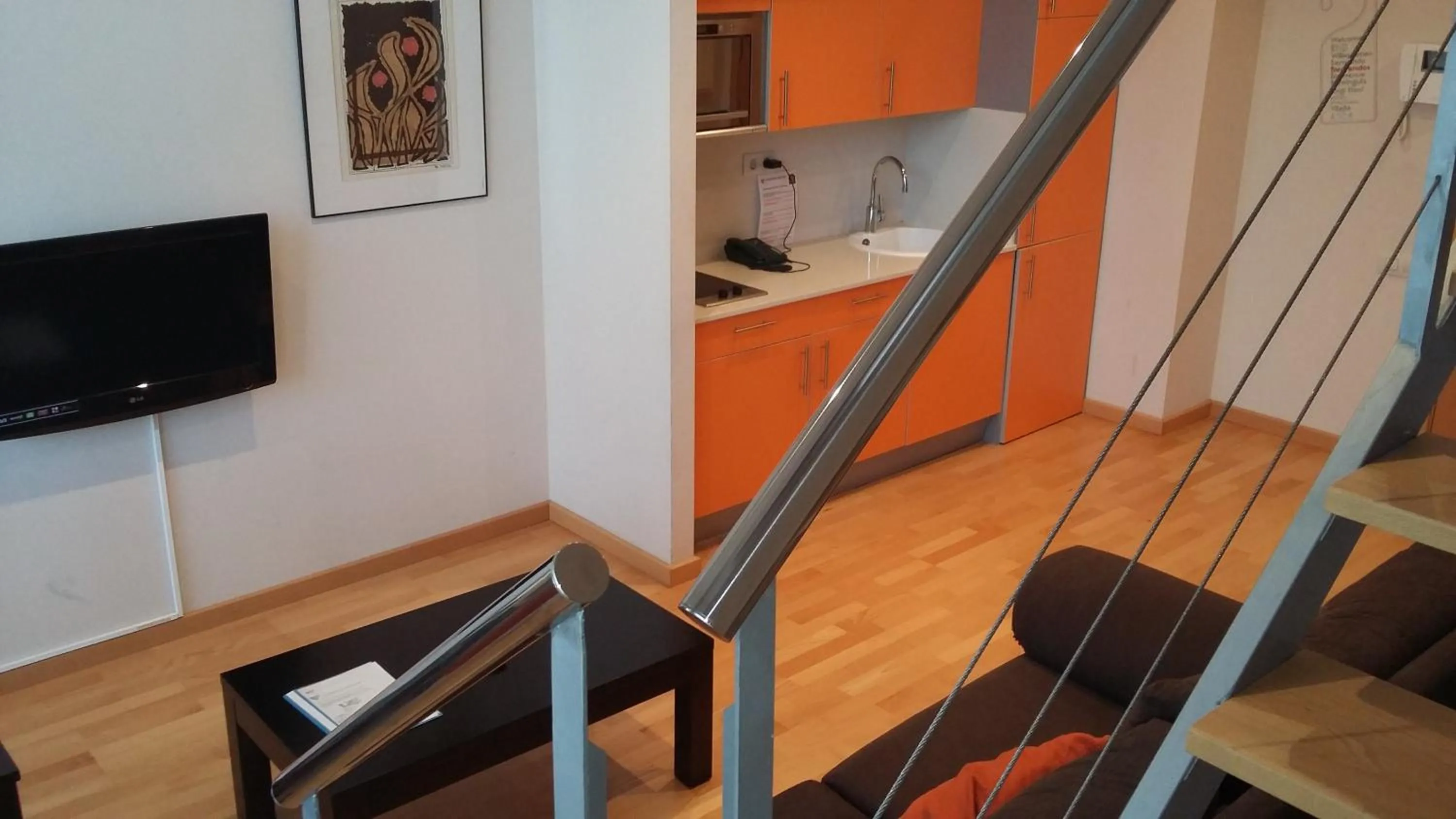 Kitchen or kitchenette in Aparthotel Wellness