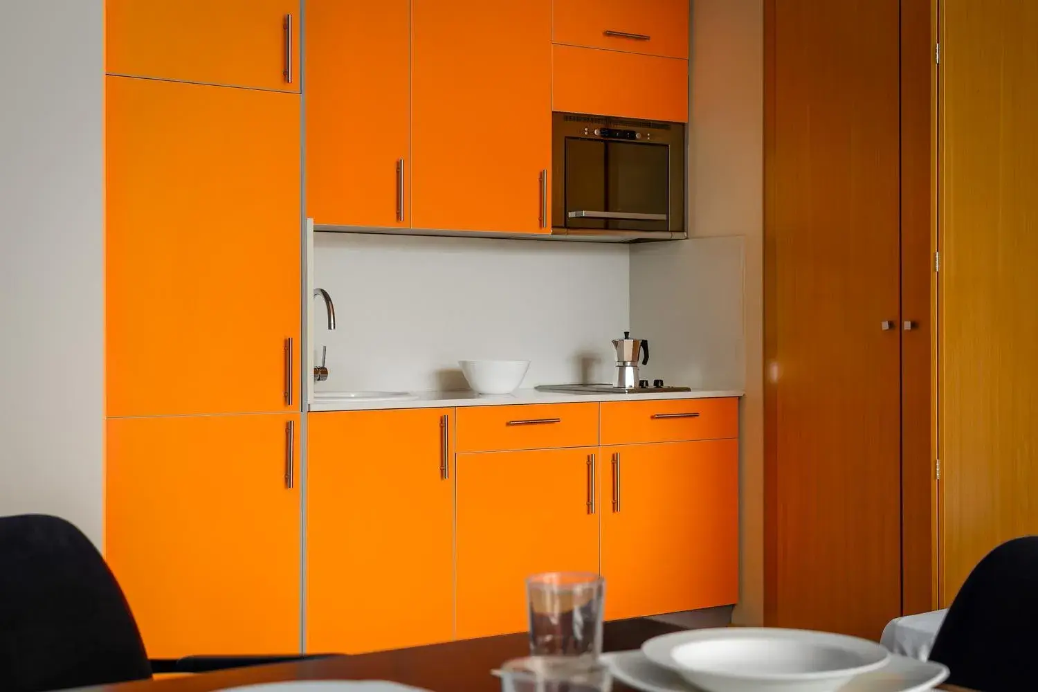 Kitchen or kitchenette in Aparthotel Wellness Kitchen or kitchenette in Aparthotel Wellness