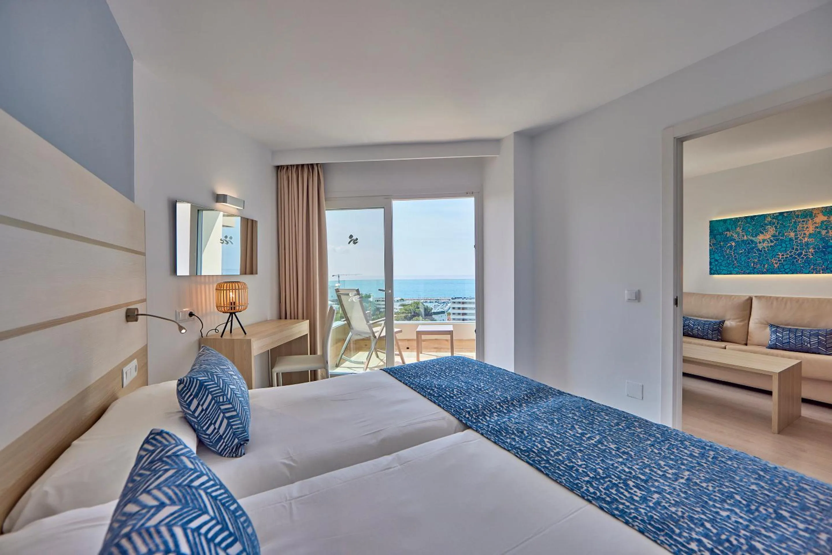 Bedroom, Bed in Tomir Portals Suites - Adults Only