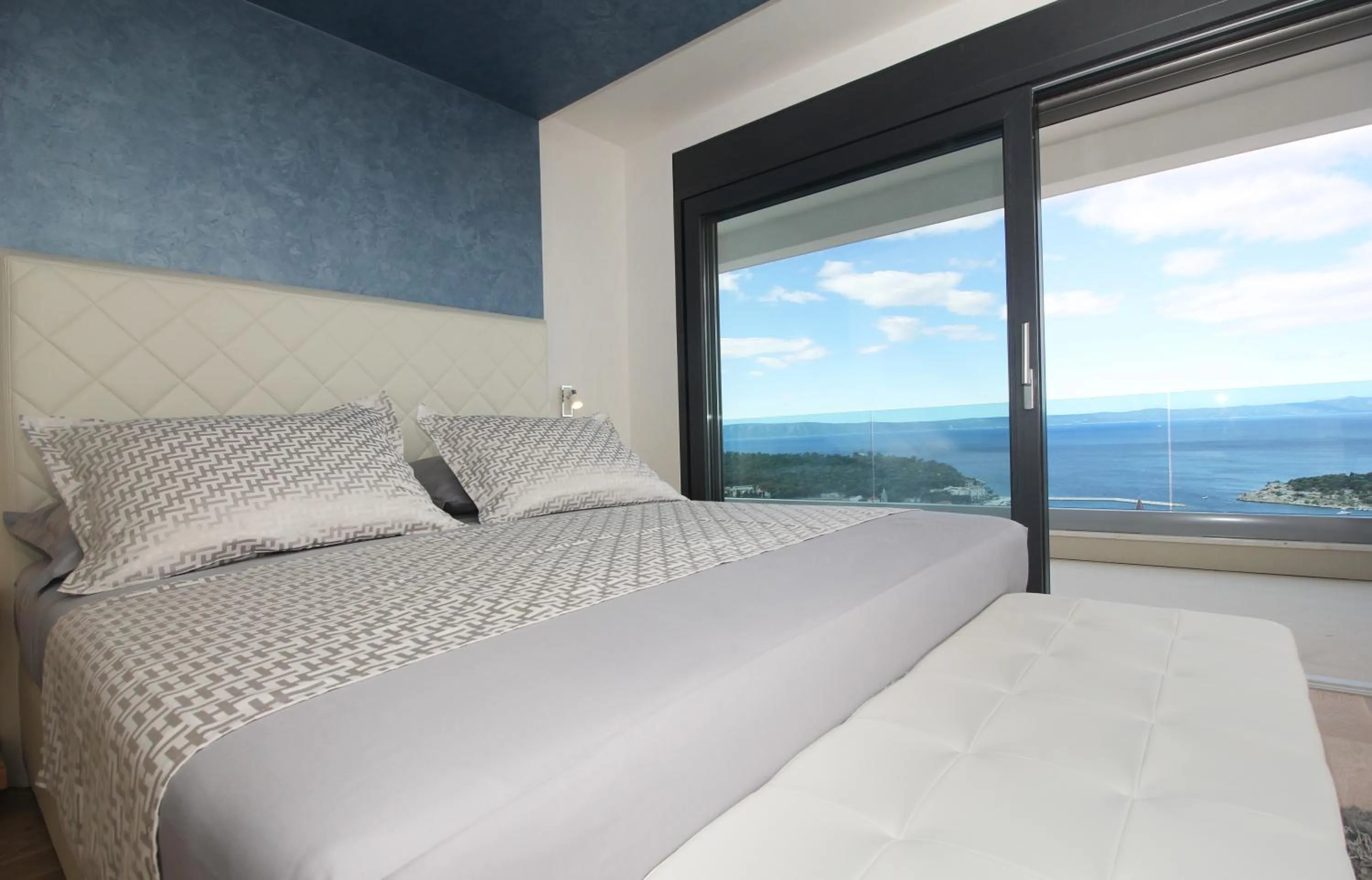 Bed in Villa Afrodita