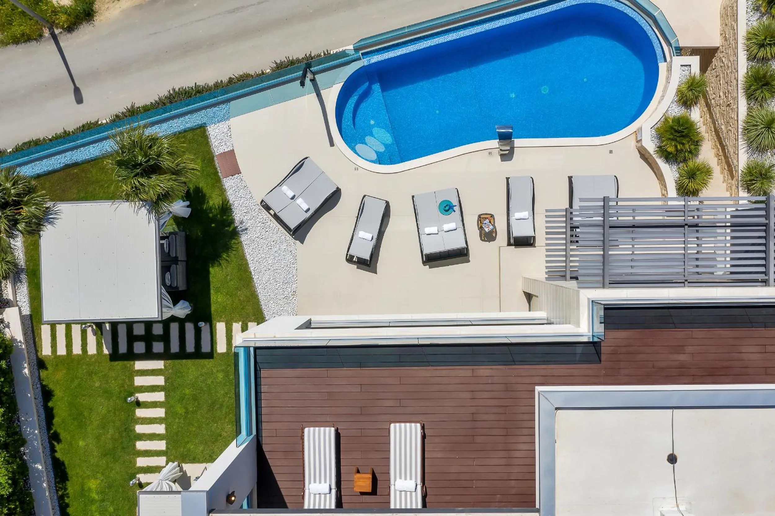 Bird's eye view in Villa Afrodita