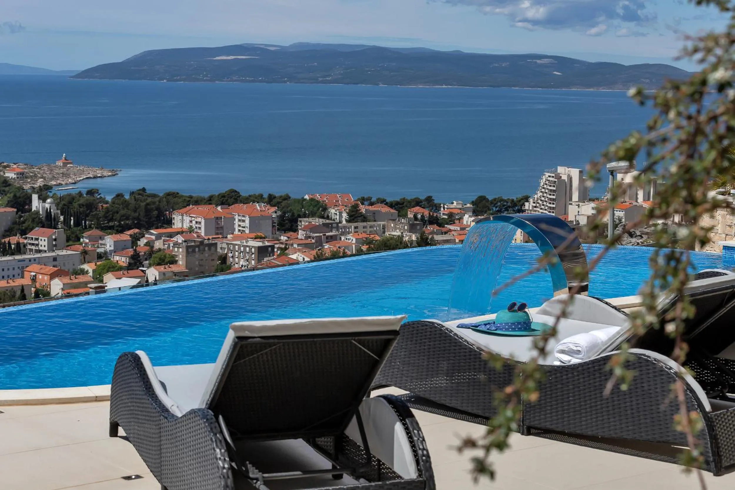 Pool view in Villa Afrodita