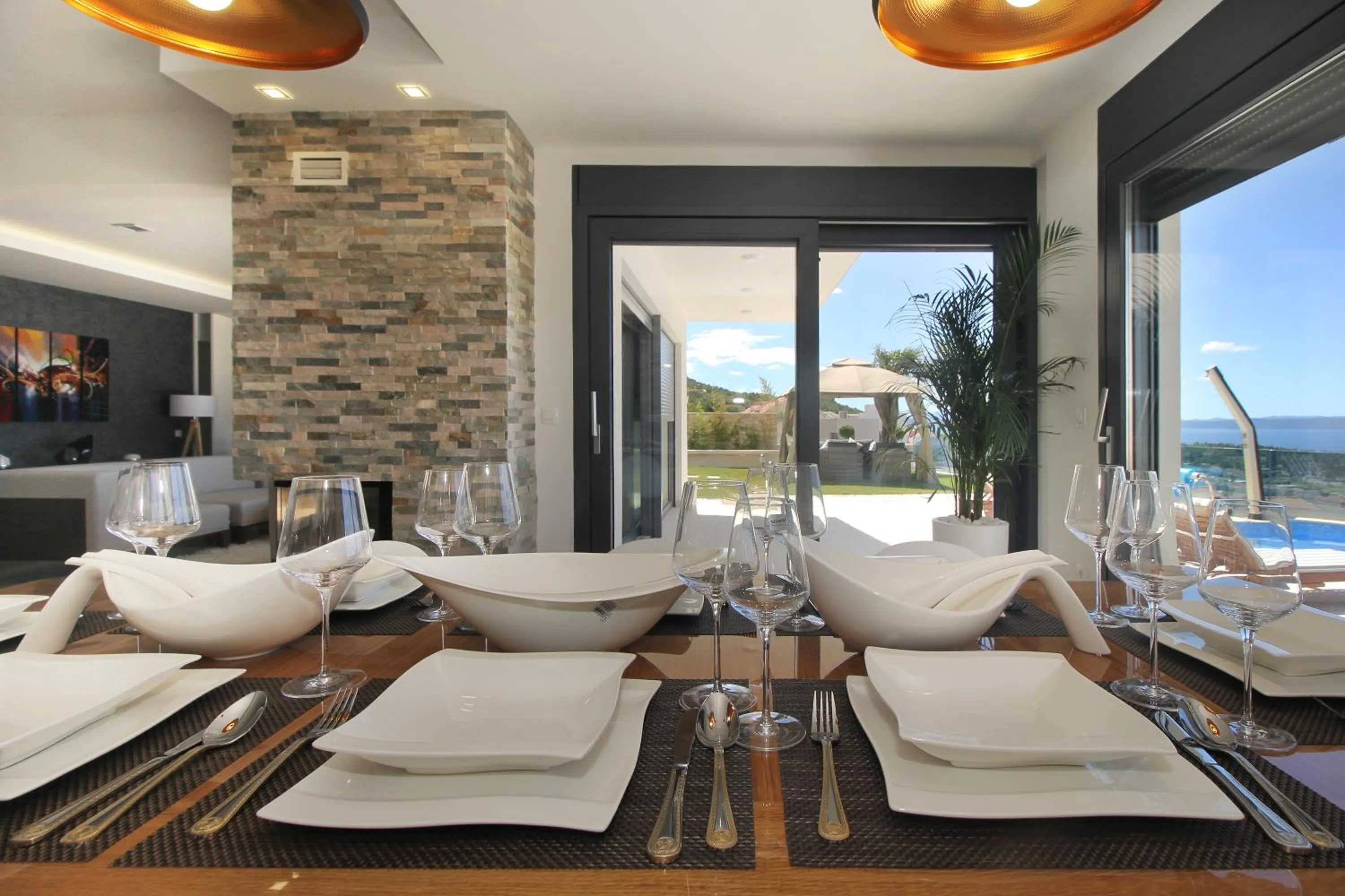 Dining area in Villa Afrodita