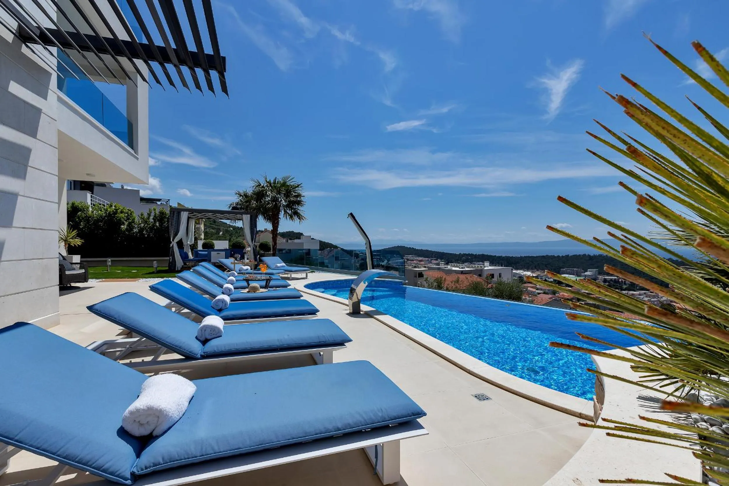 Pool view in Villa Afrodita