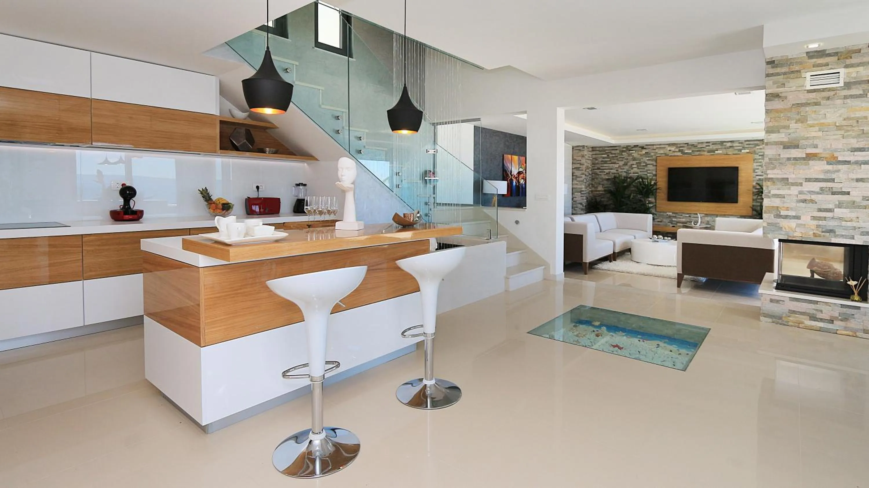 Kitchen or kitchenette in Villa Afrodita