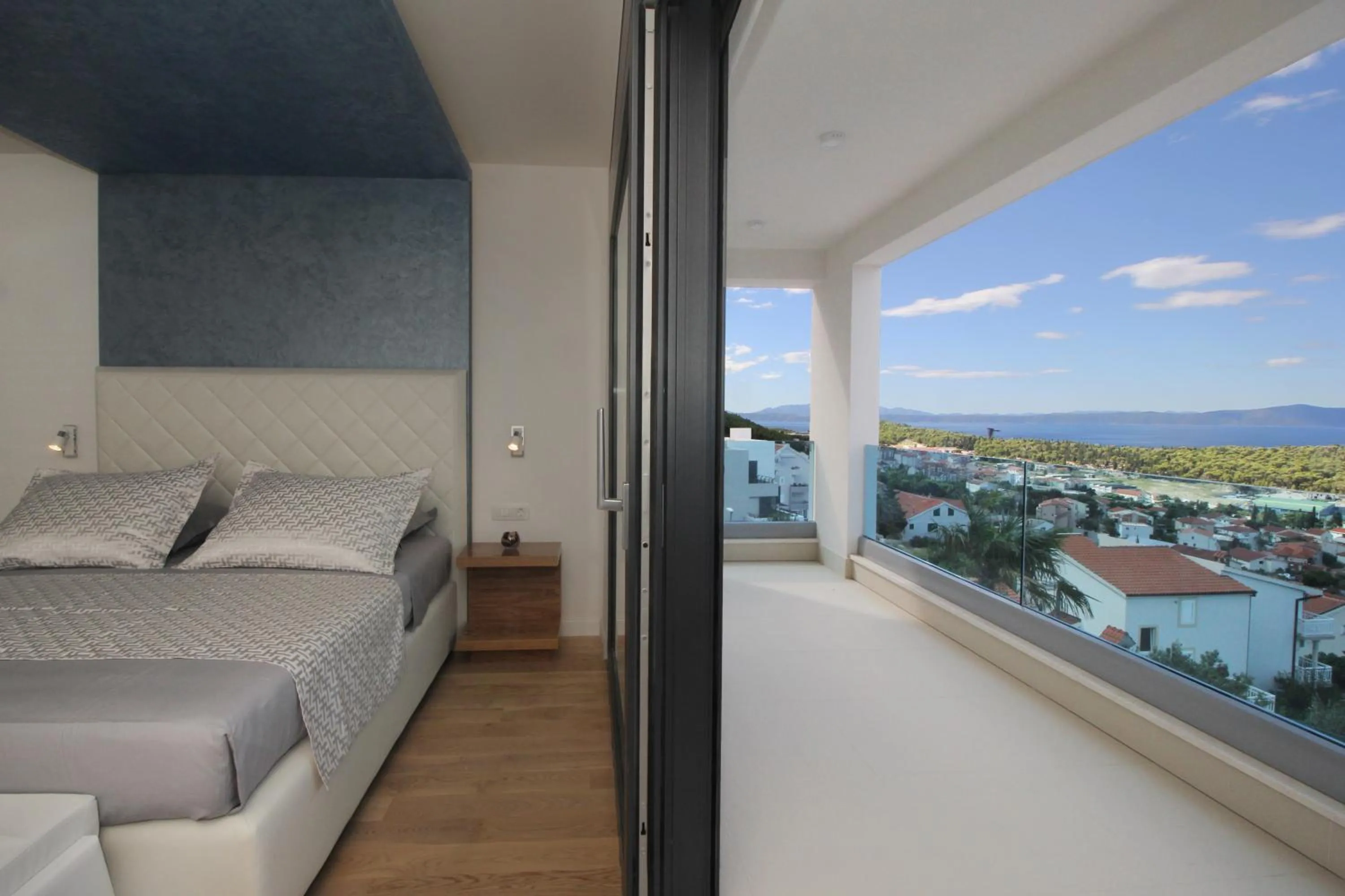 Balcony/Terrace, Bed in Villa Afrodita