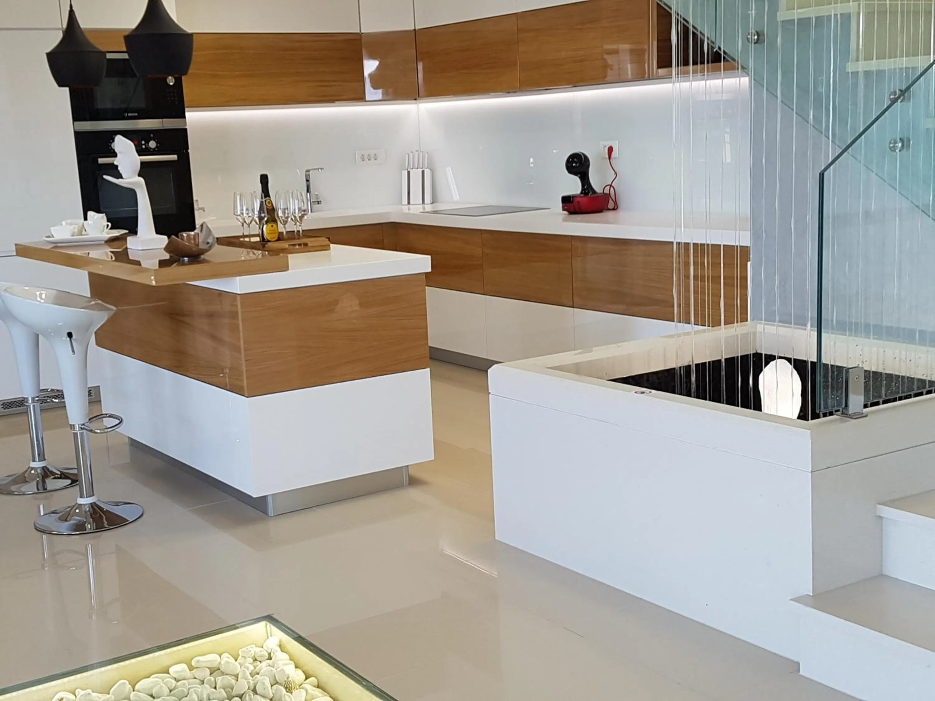 Kitchen or kitchenette in Villa Afrodita