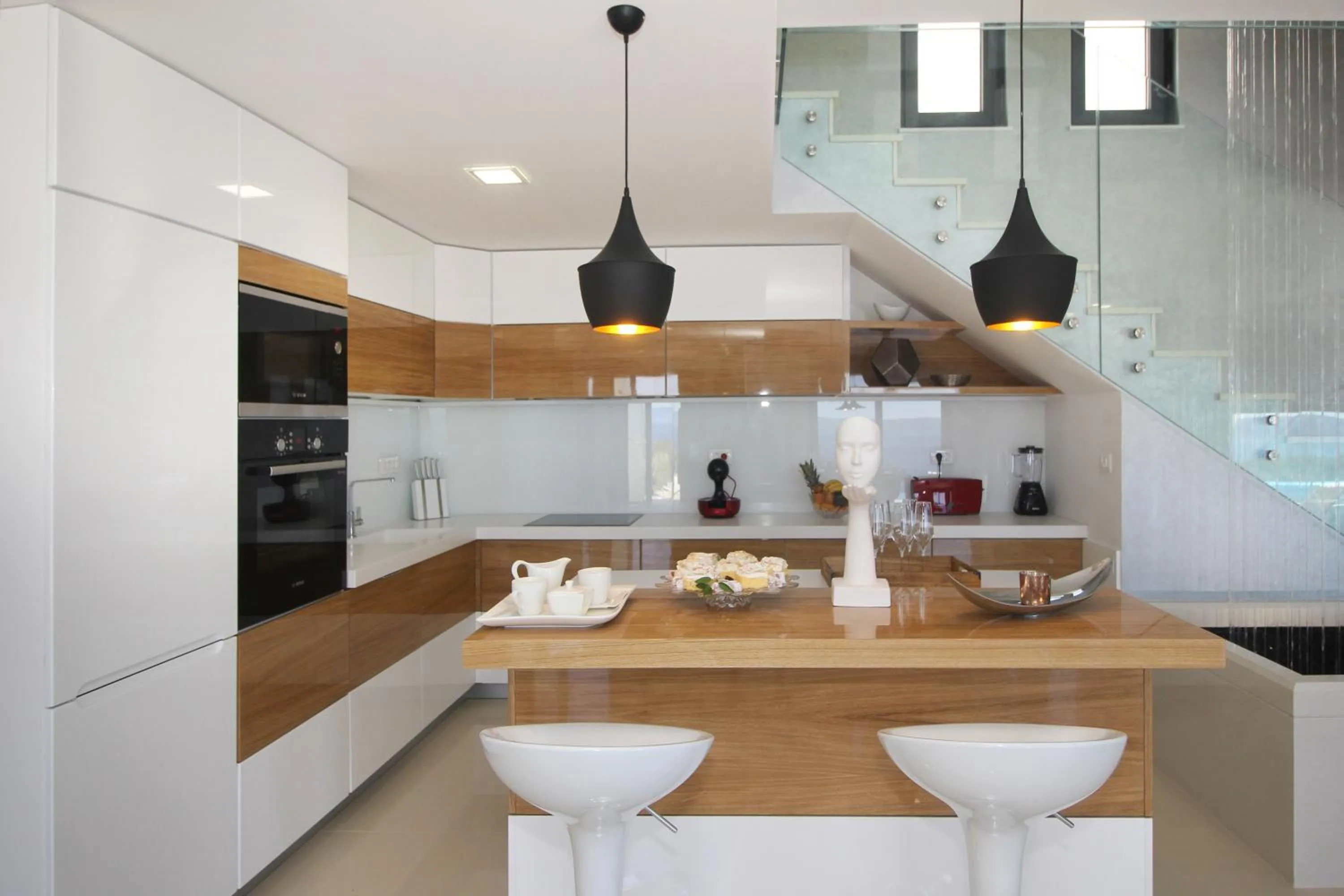 Kitchen or kitchenette in Villa Afrodita