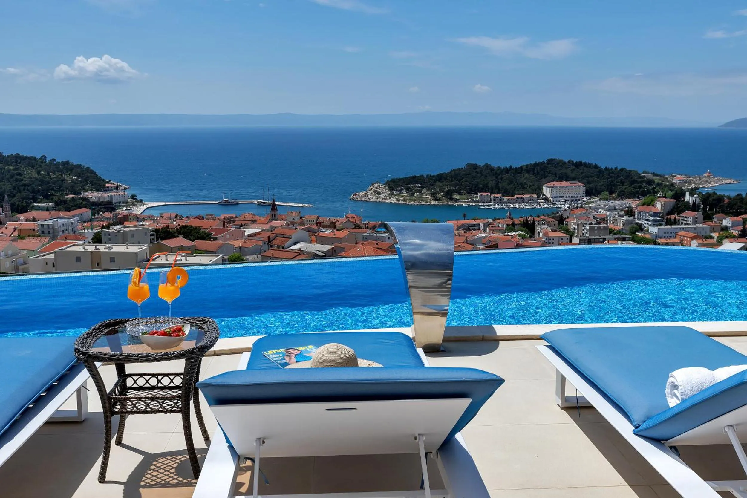 Pool view in Villa Afrodita