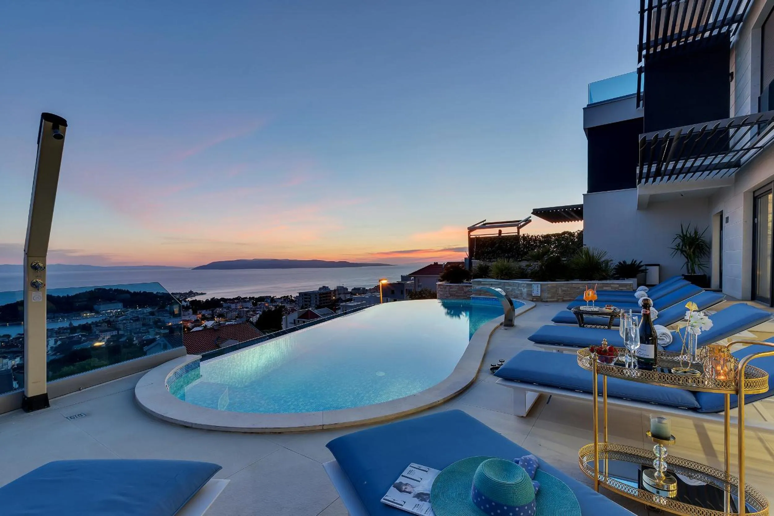 Pool view in Villa Afrodita