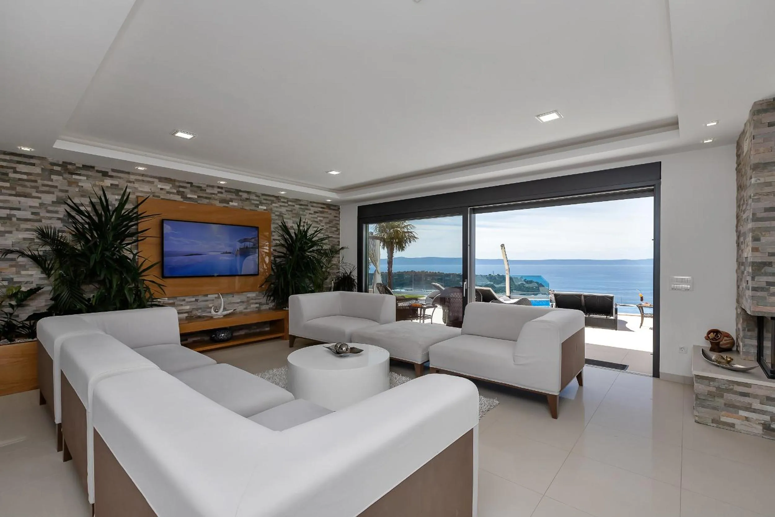 Living room in Villa Afrodita