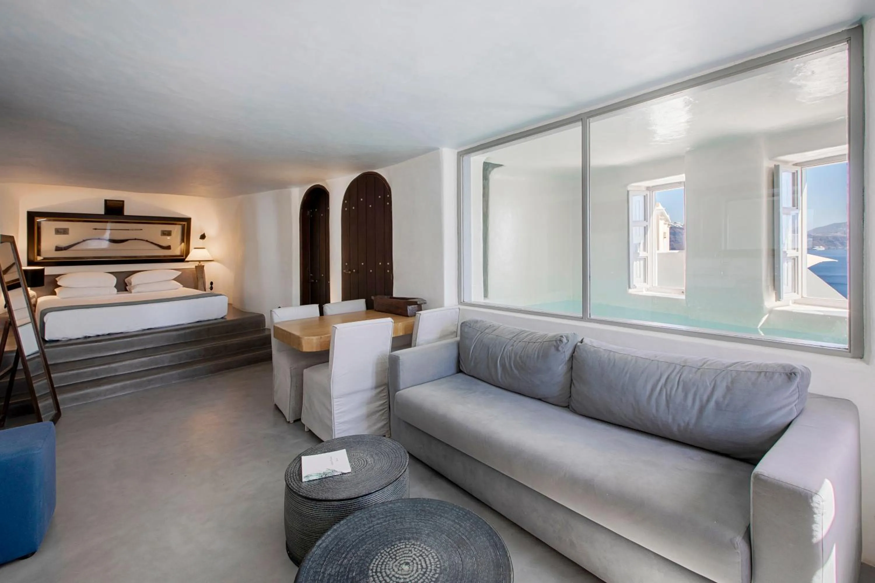 Bed in Ducato di Oia - Adults Only