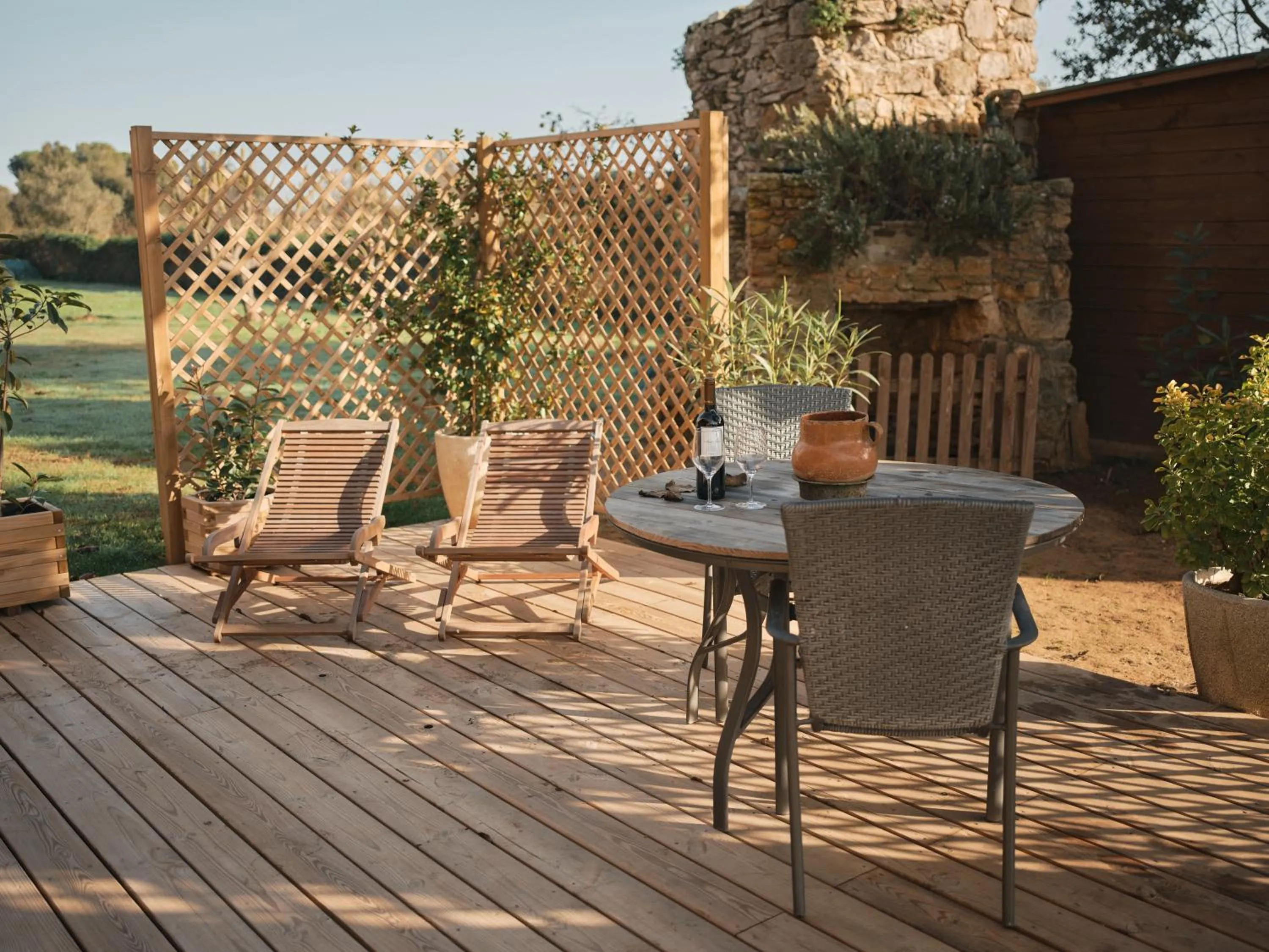 Balcony/Terrace in Hotel Mas Rabiol -Emporda-Only Adults-Eco Hotel