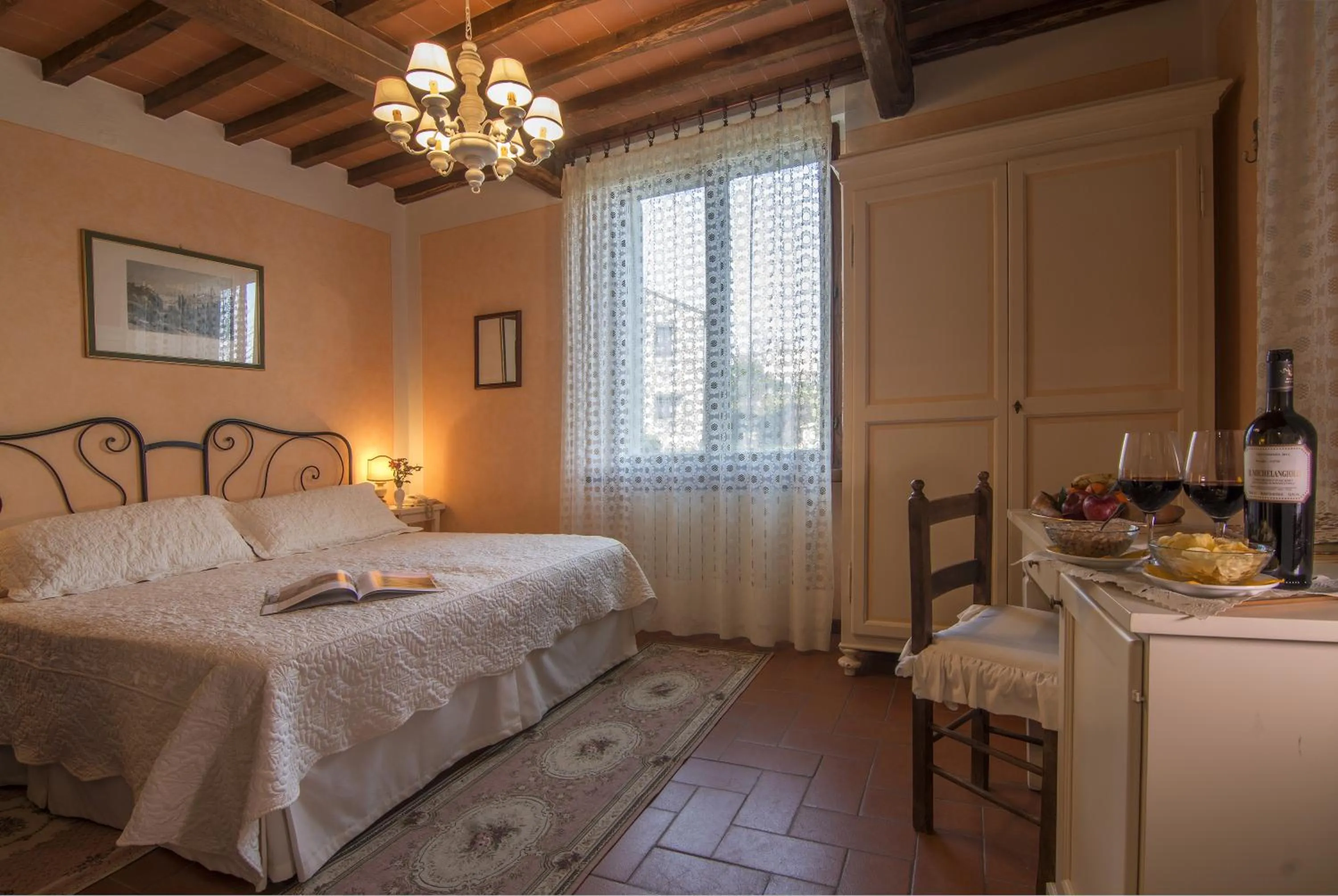 Bedroom, Bed in Hotel Colle Etrusco Salivolpi