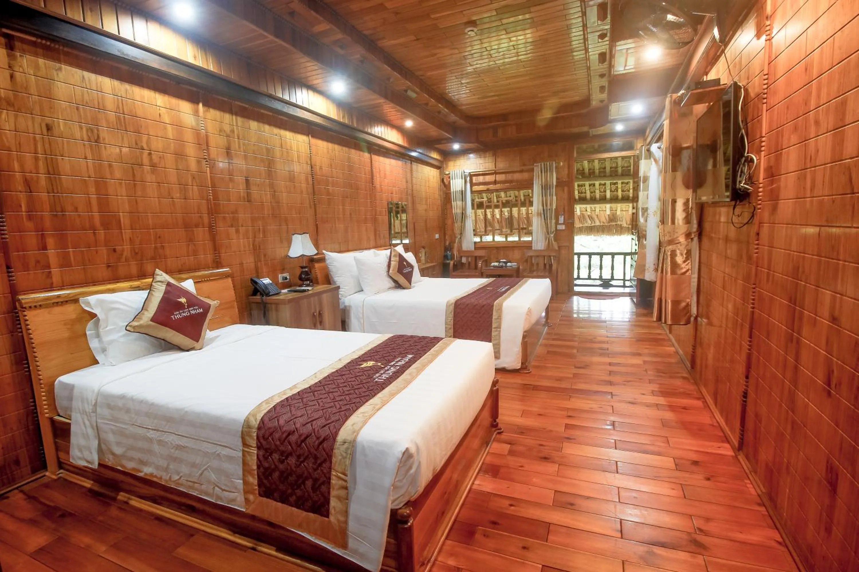 Bedroom, Bed in Thung Nham Resort