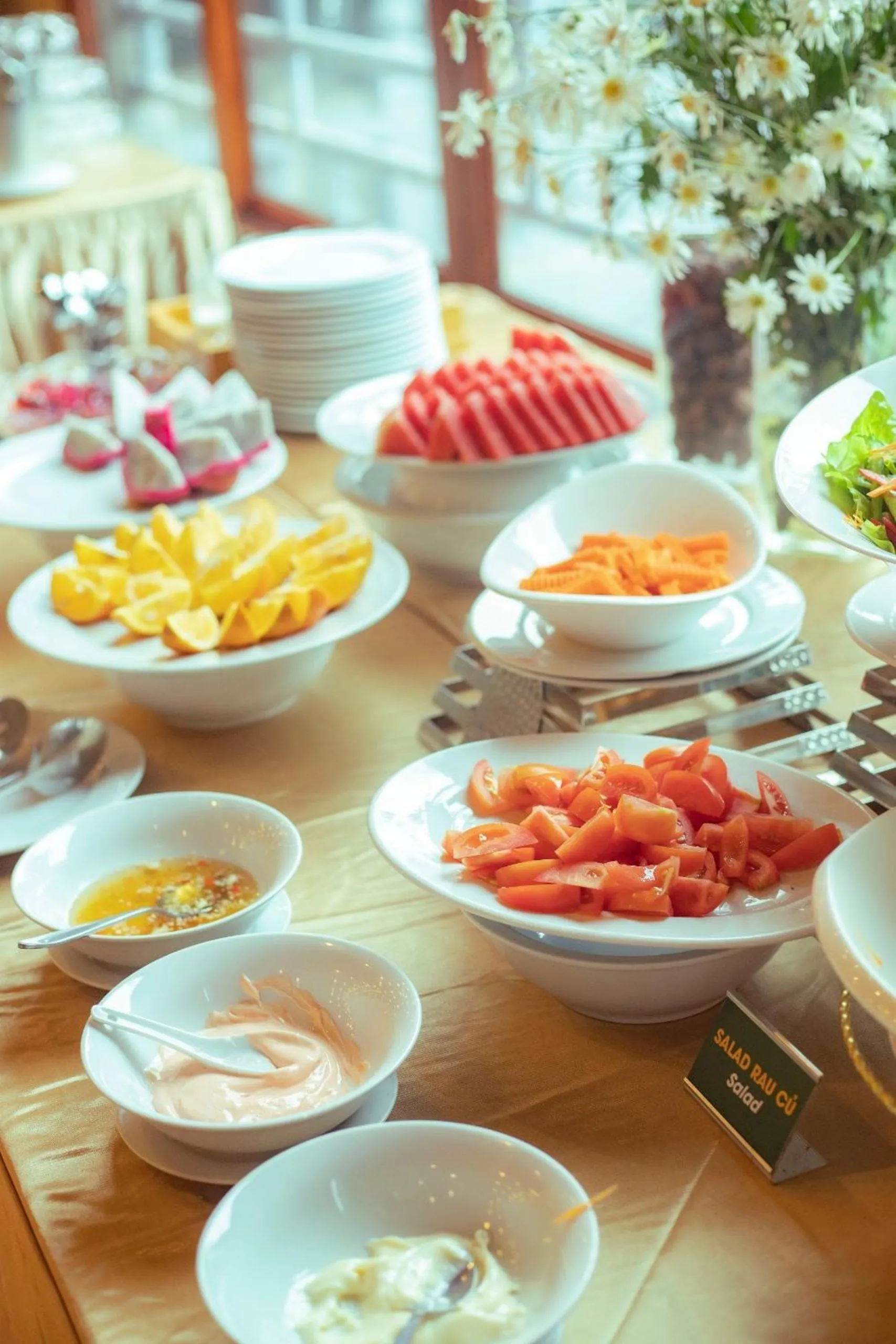 Breakfast in Thung Nham Resort