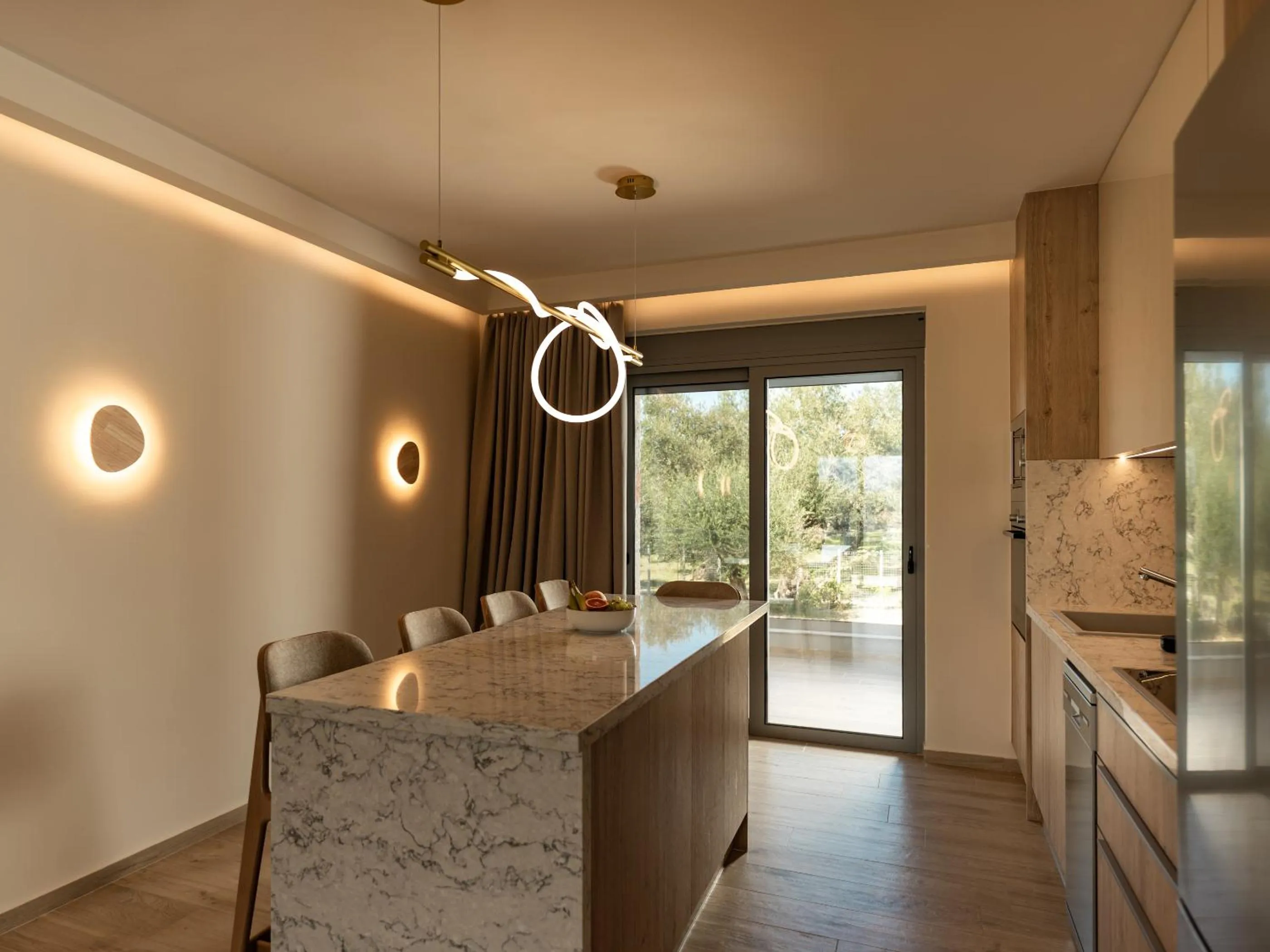 Dining area in Zante Suites