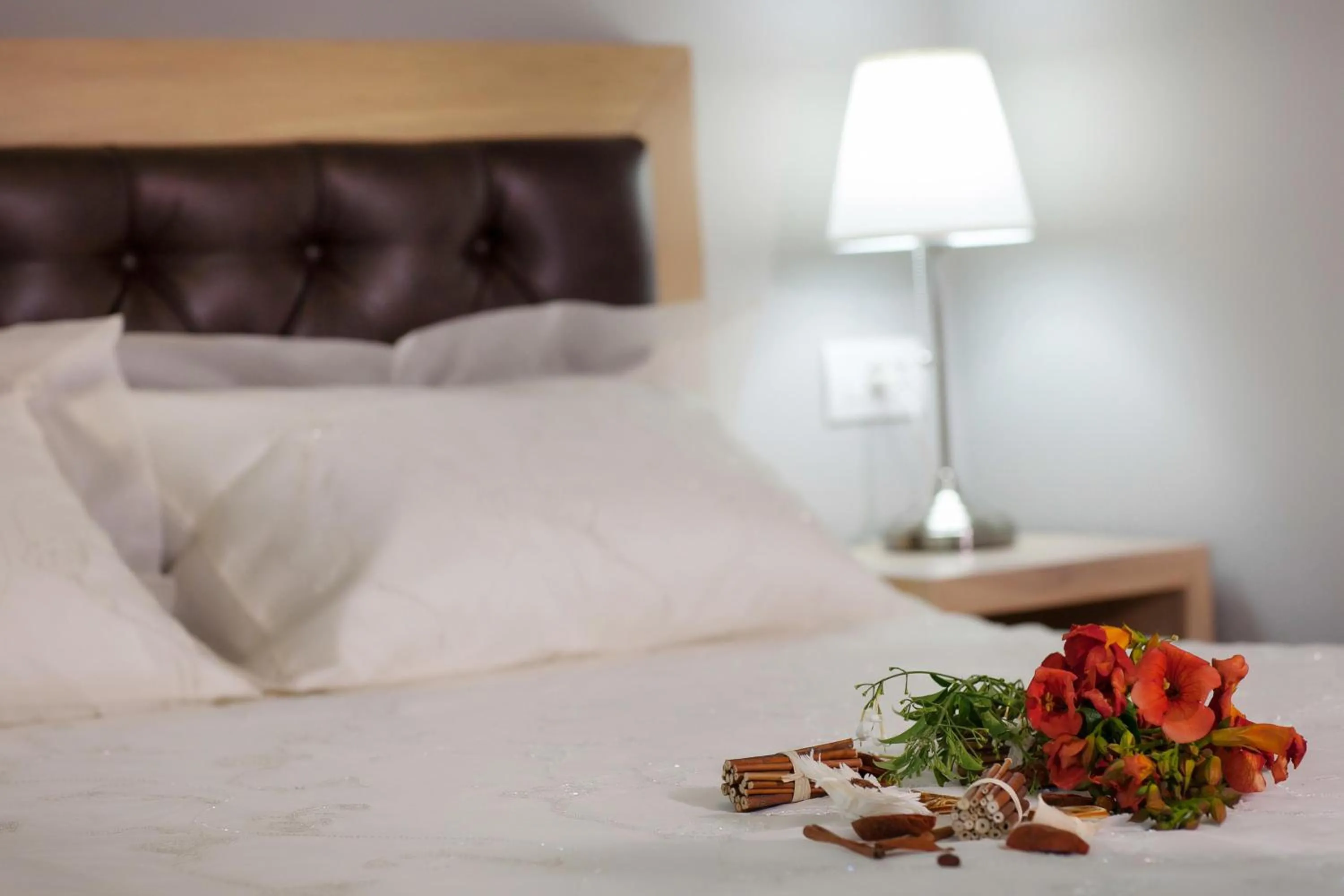 Decorative detail, Bed in Zante Suites