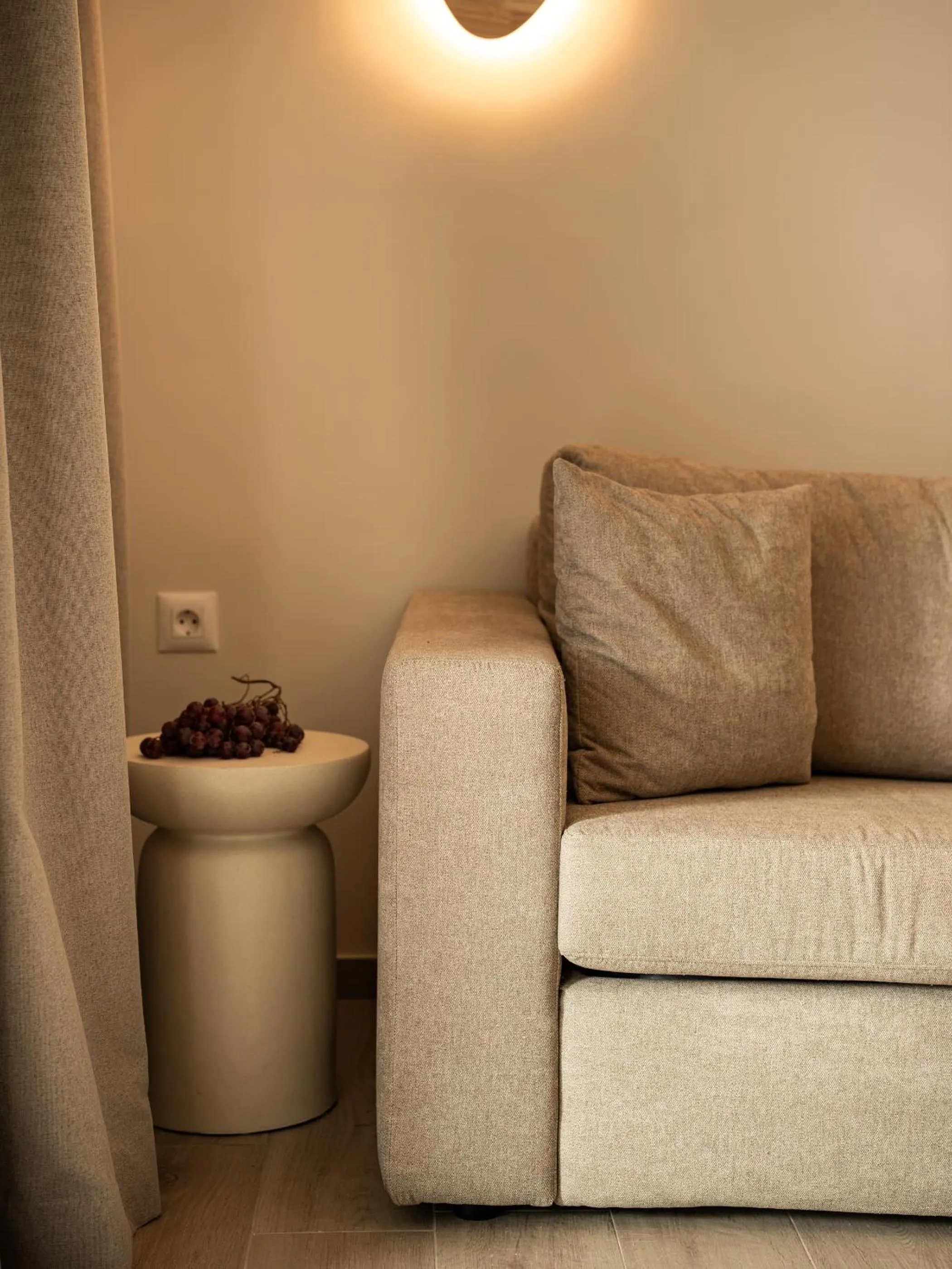 Seating area in Zante Suites