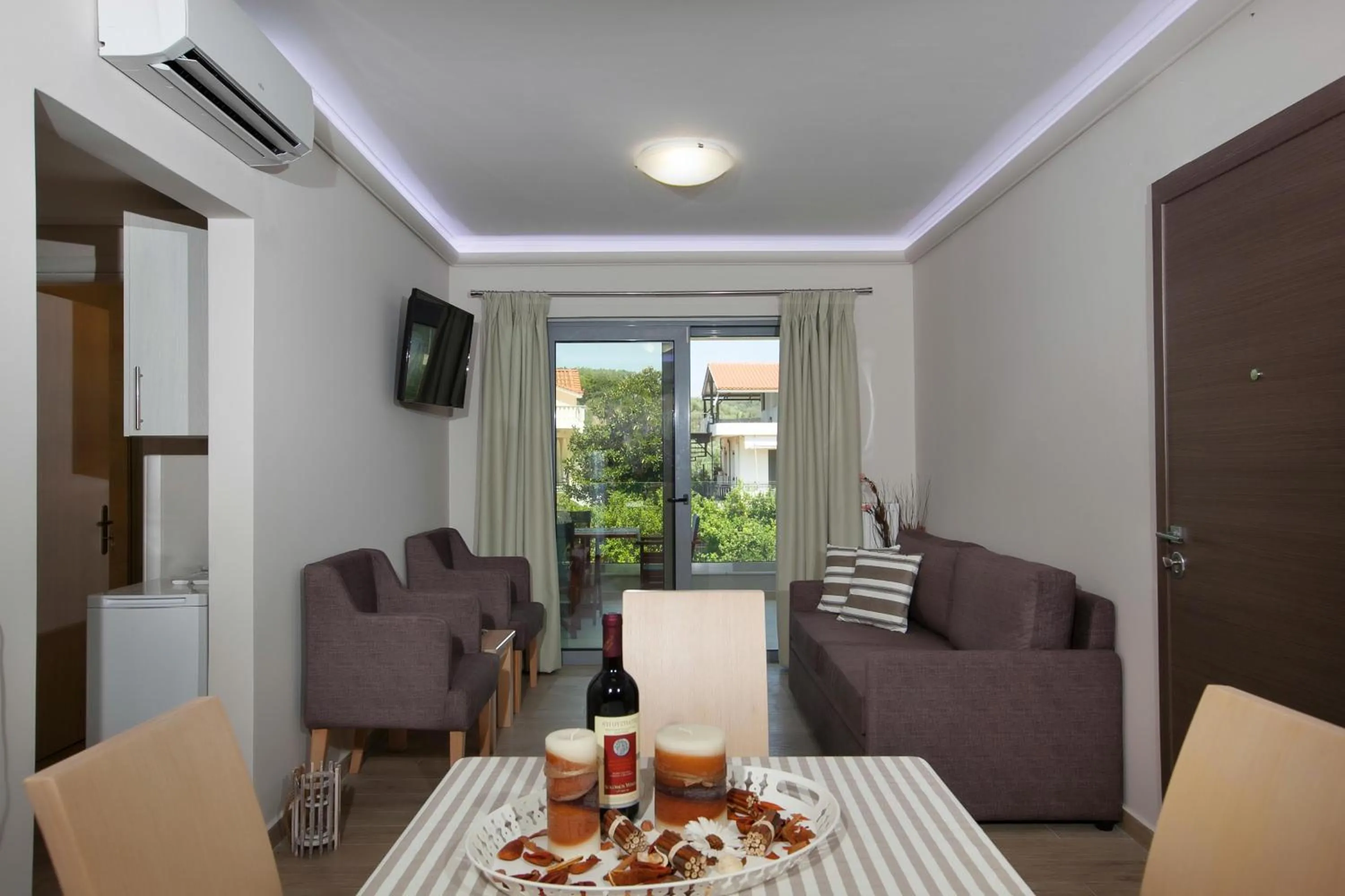Living room in Zante Suites