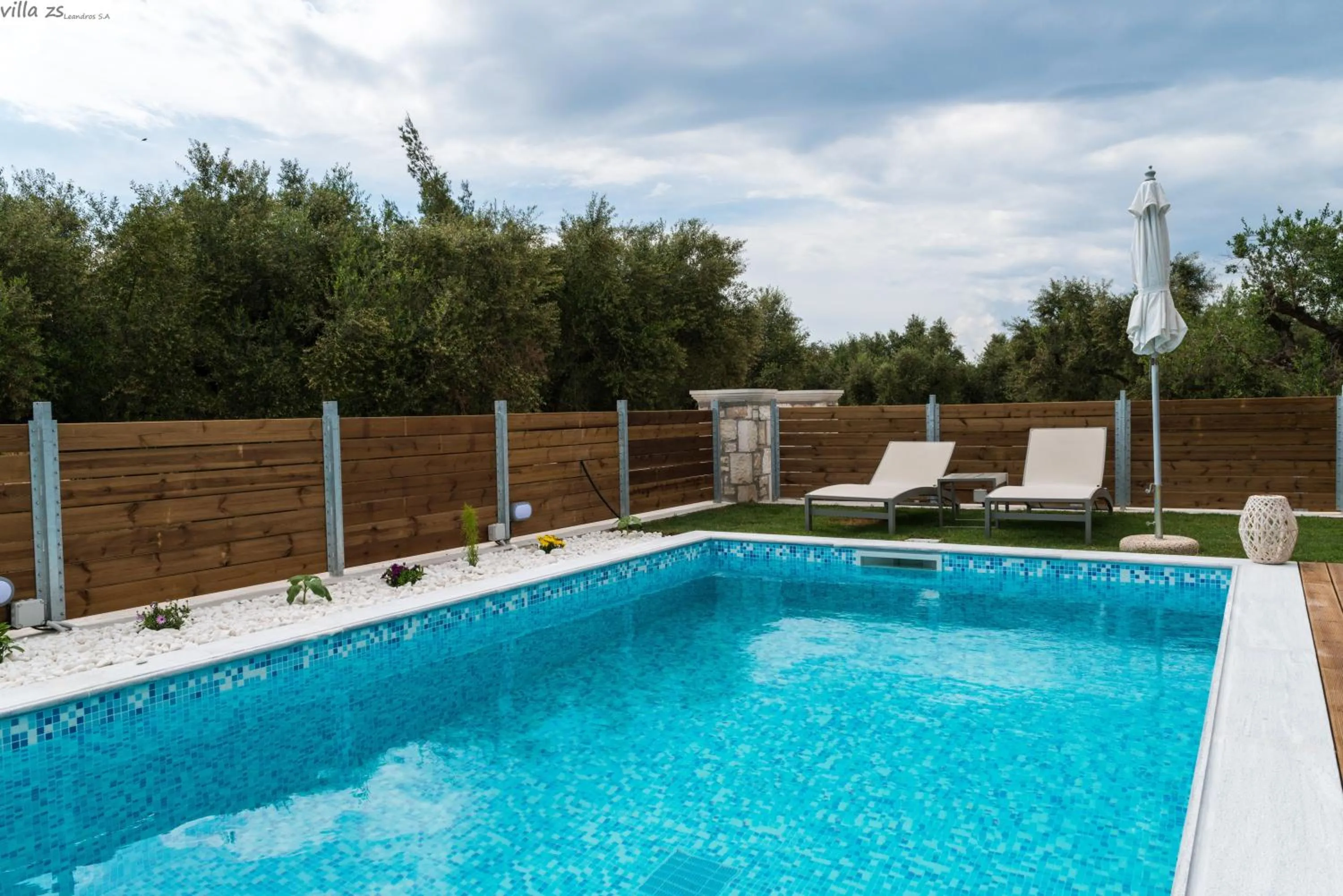 Pool view in Zante Suites