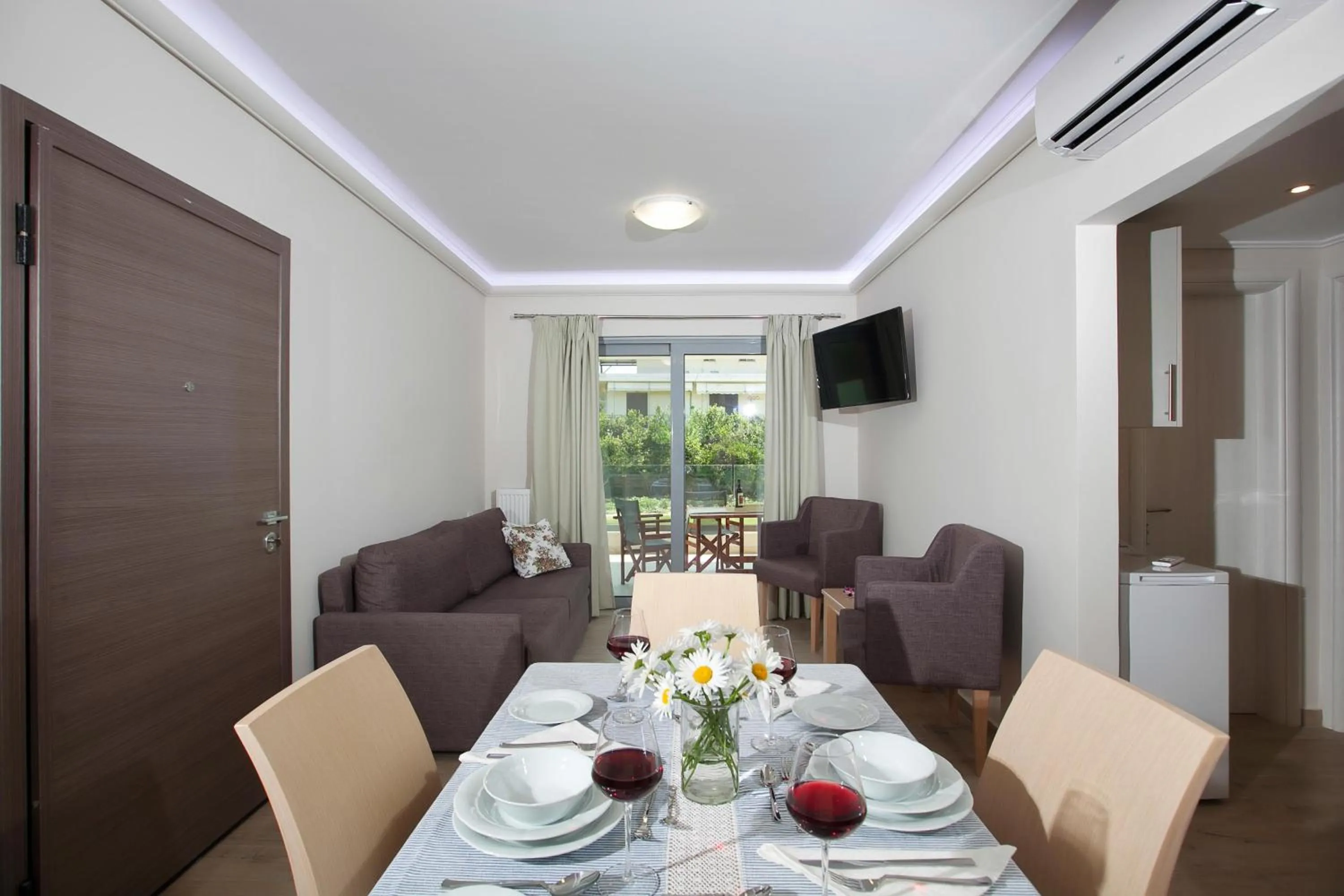 Living room in Zante Suites