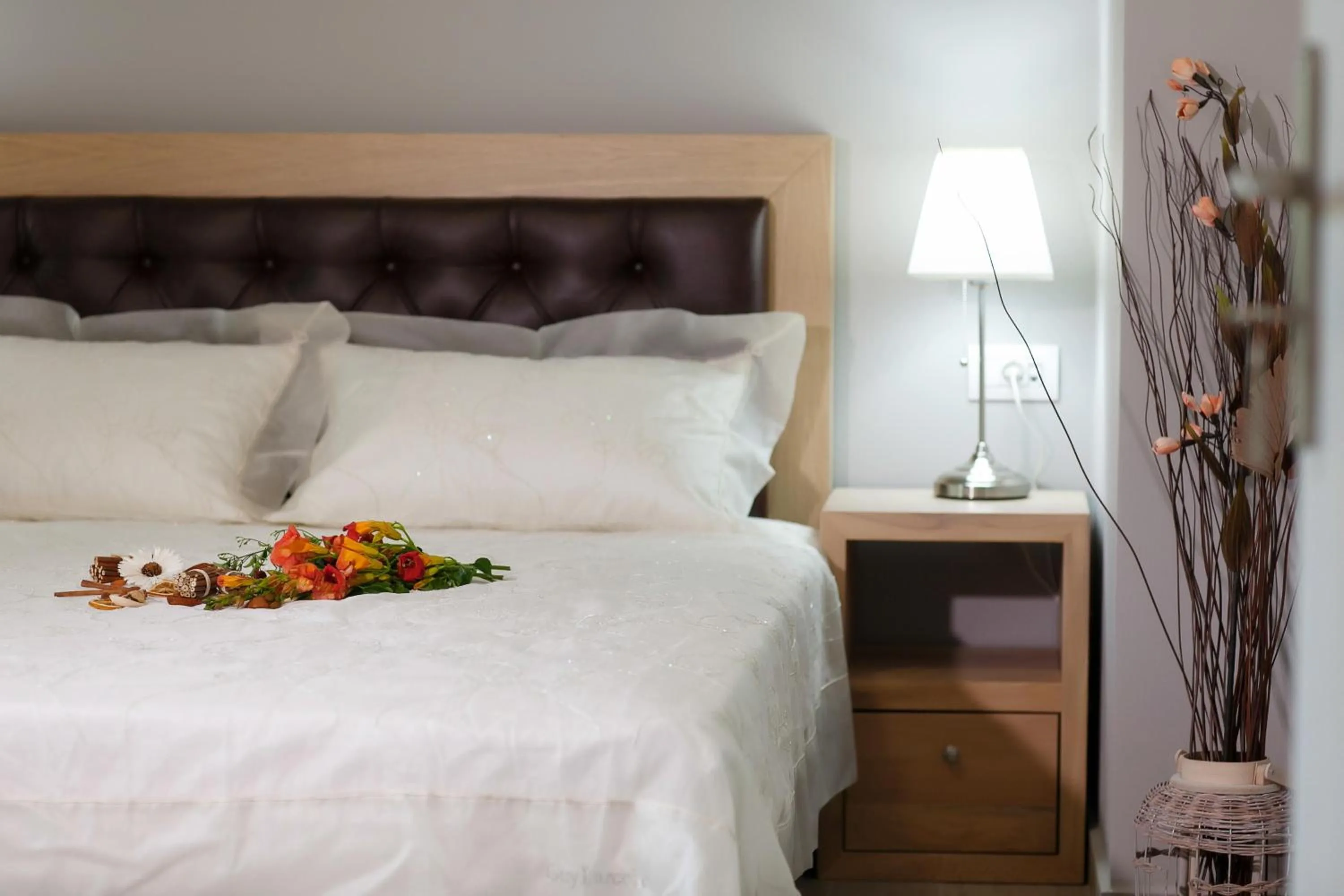 Decorative detail, Bed in Zante Suites