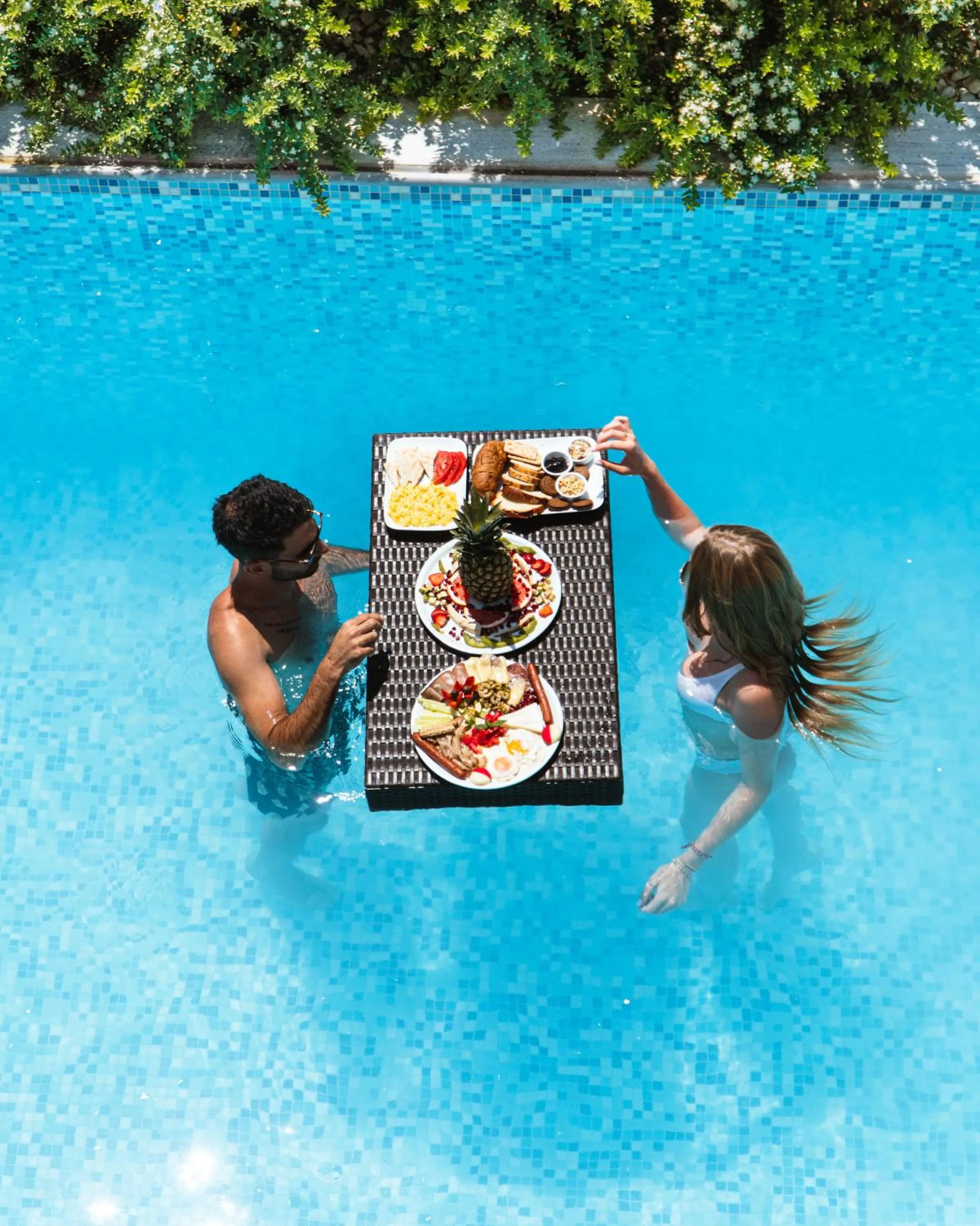 Pool view in Zante Suites