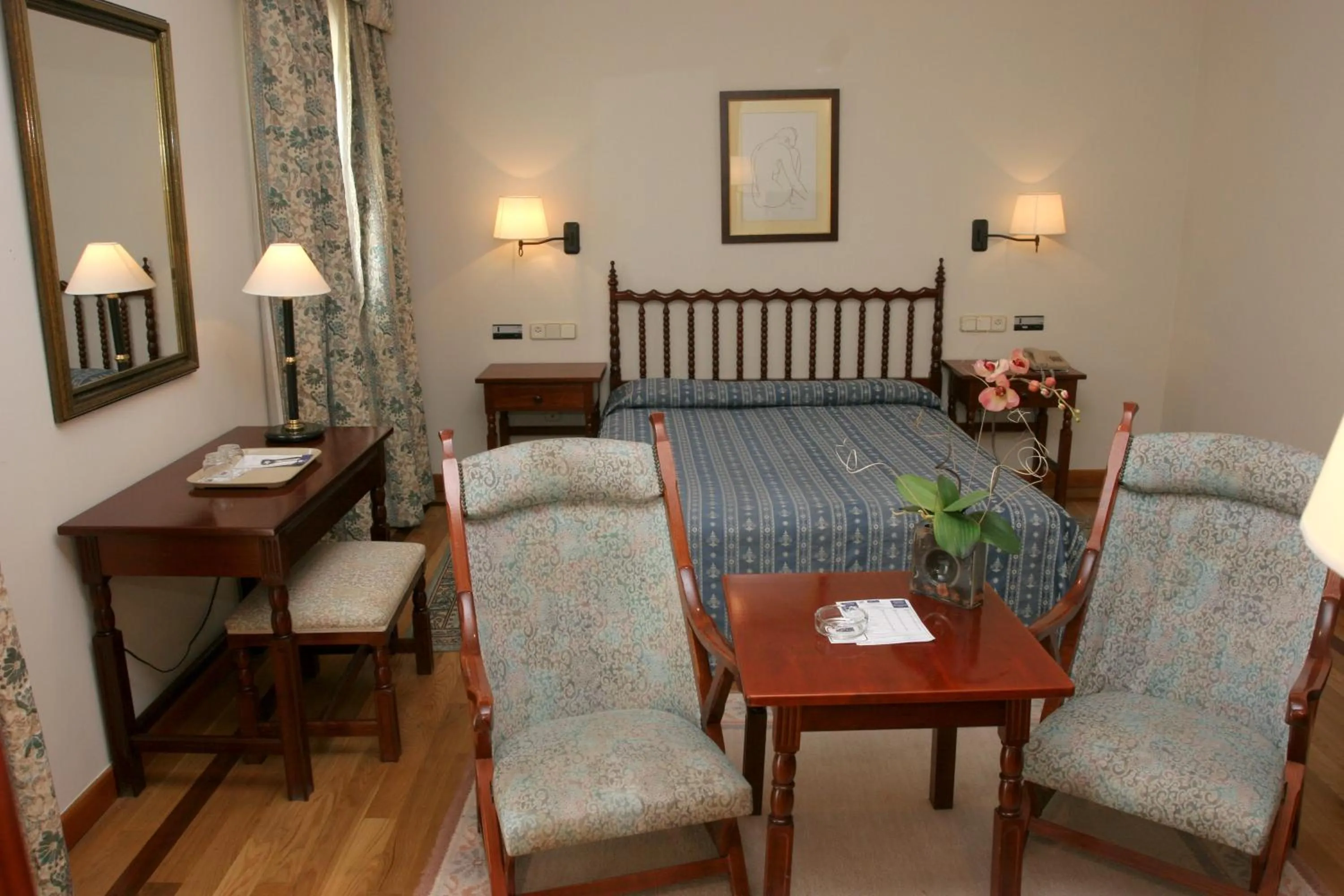 Bedroom in Pousada de Portomarín