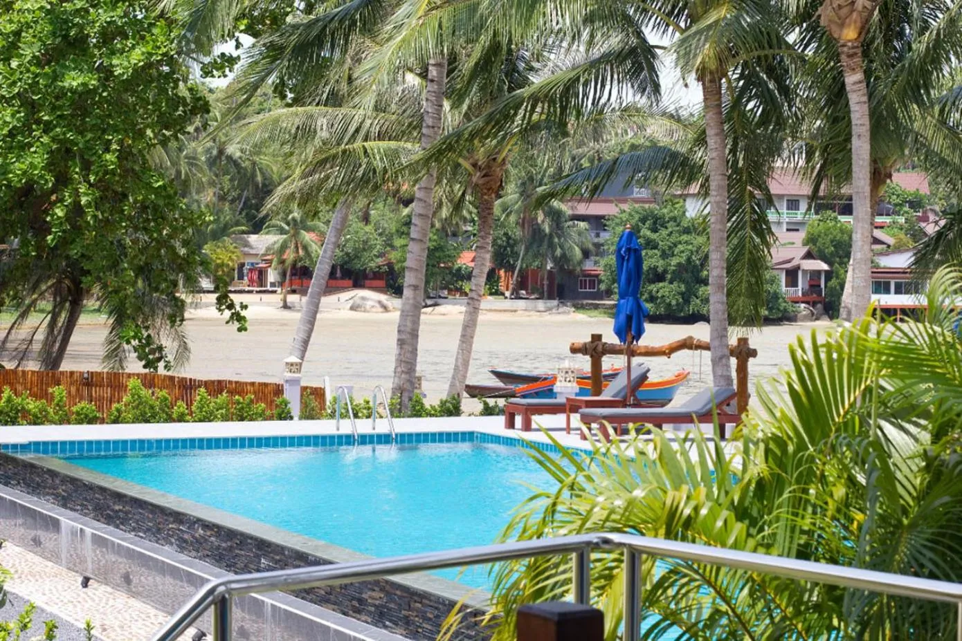 Pool view in Breeze Bay Villa