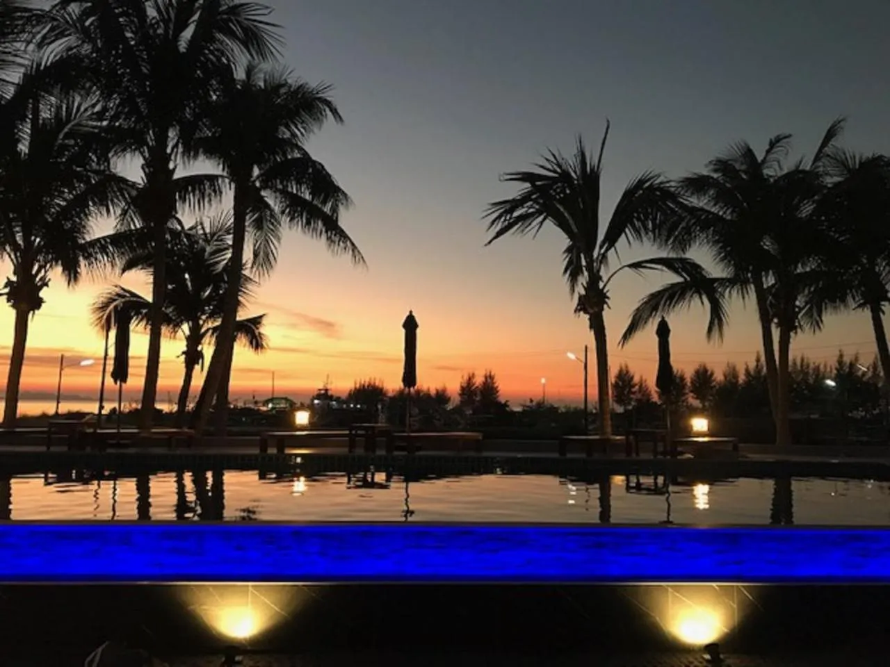 Pool view in Breeze Bay Villa