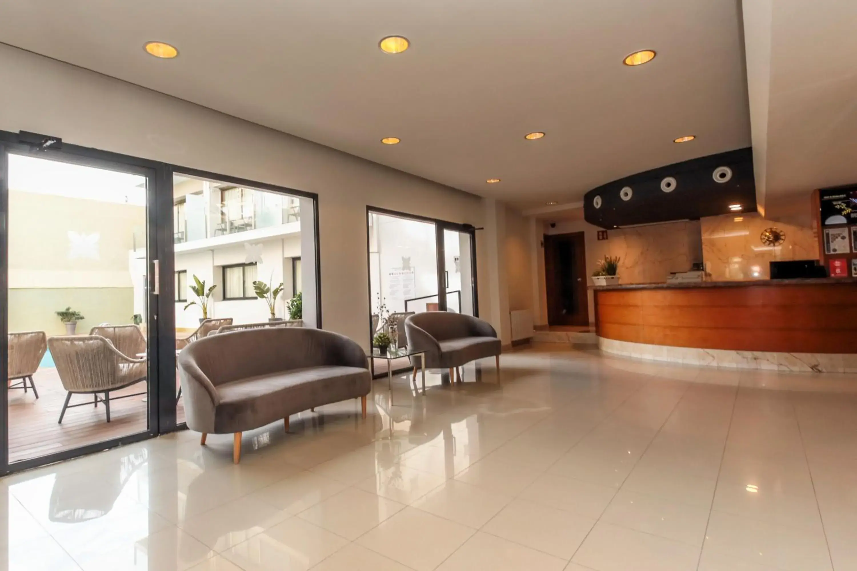 Lobby or reception in Hotel Lauria Lobby or reception in Hotel Lauria