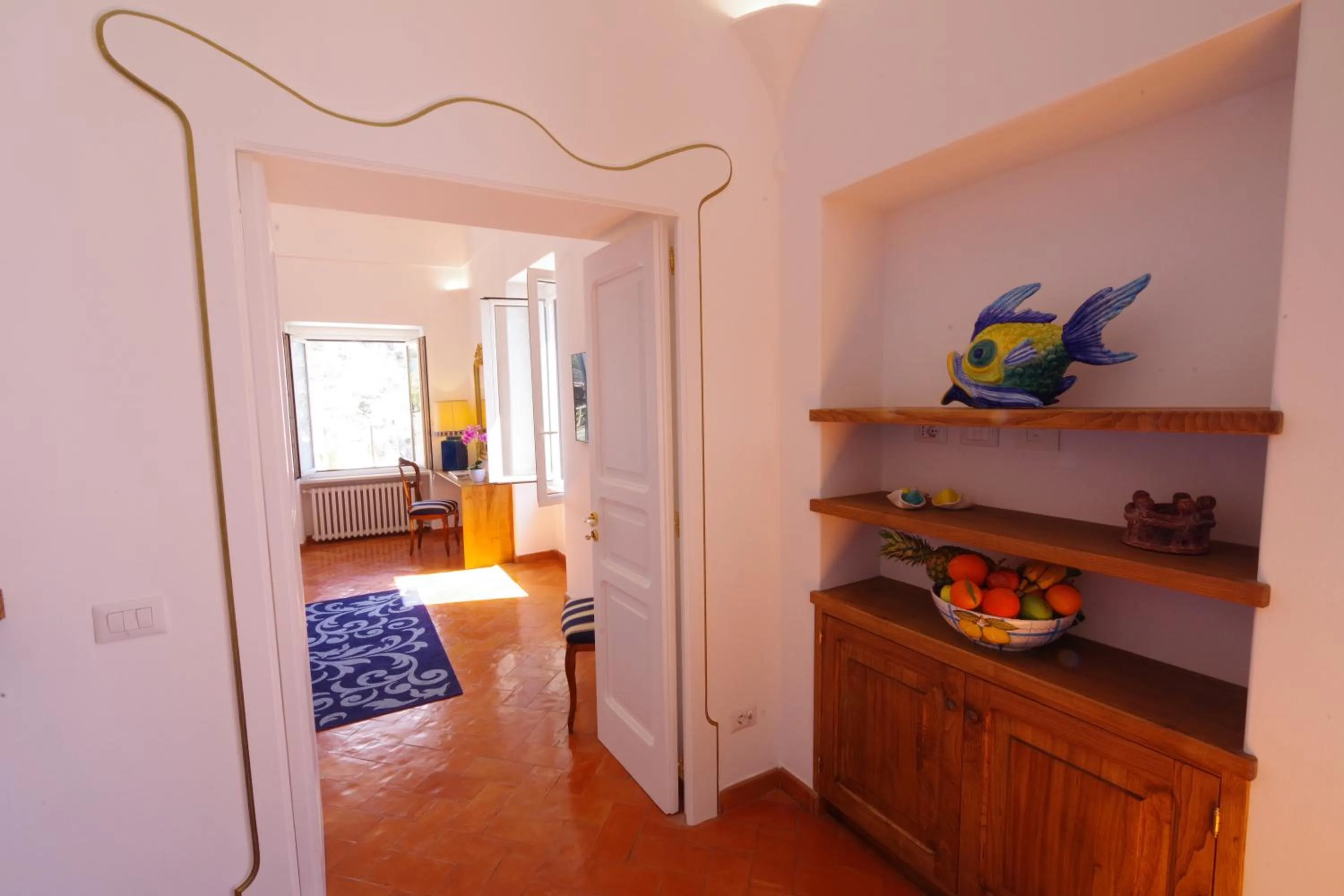 Decorative detail in Albergo Miramare Positano