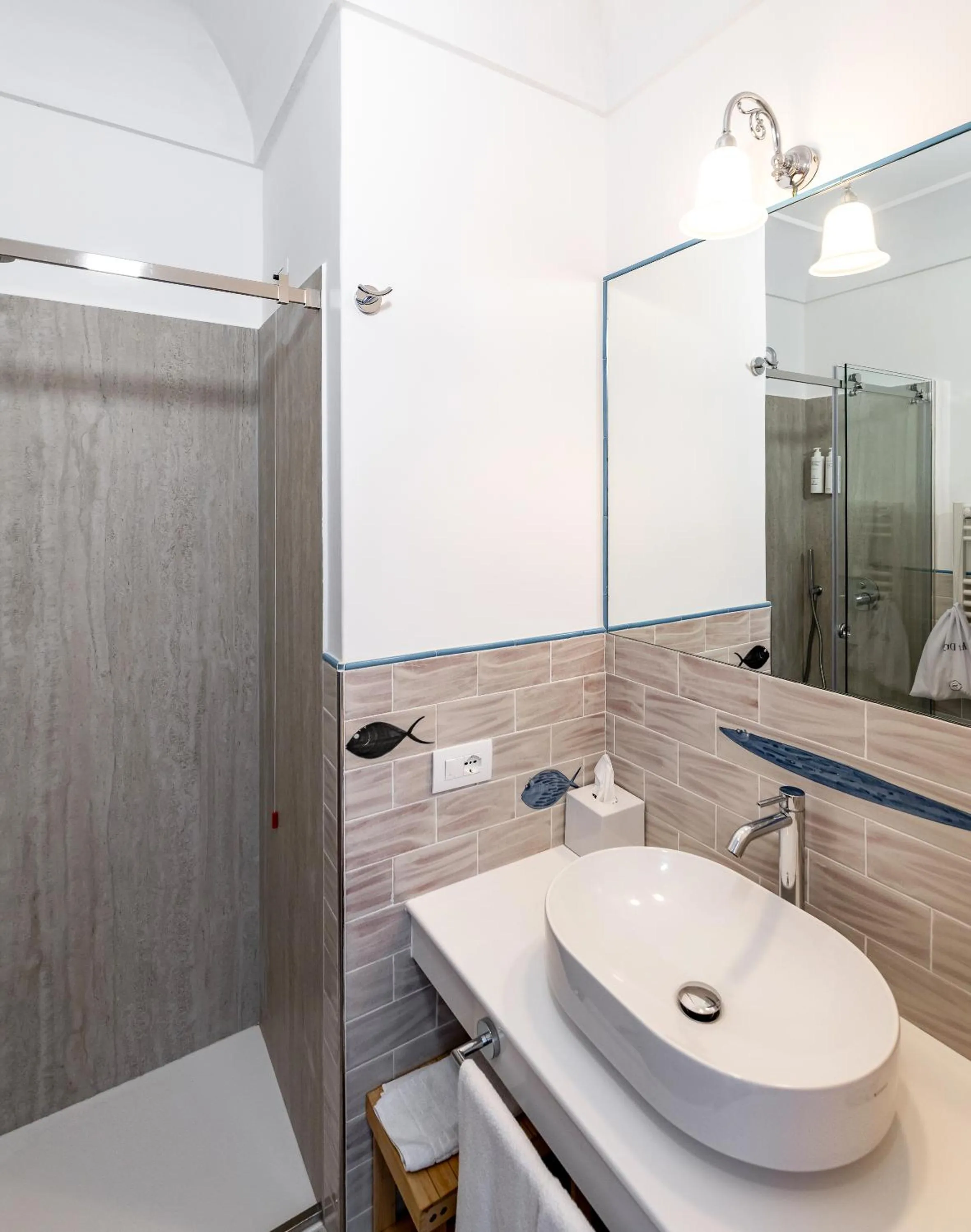 Shower in Albergo Miramare Positano