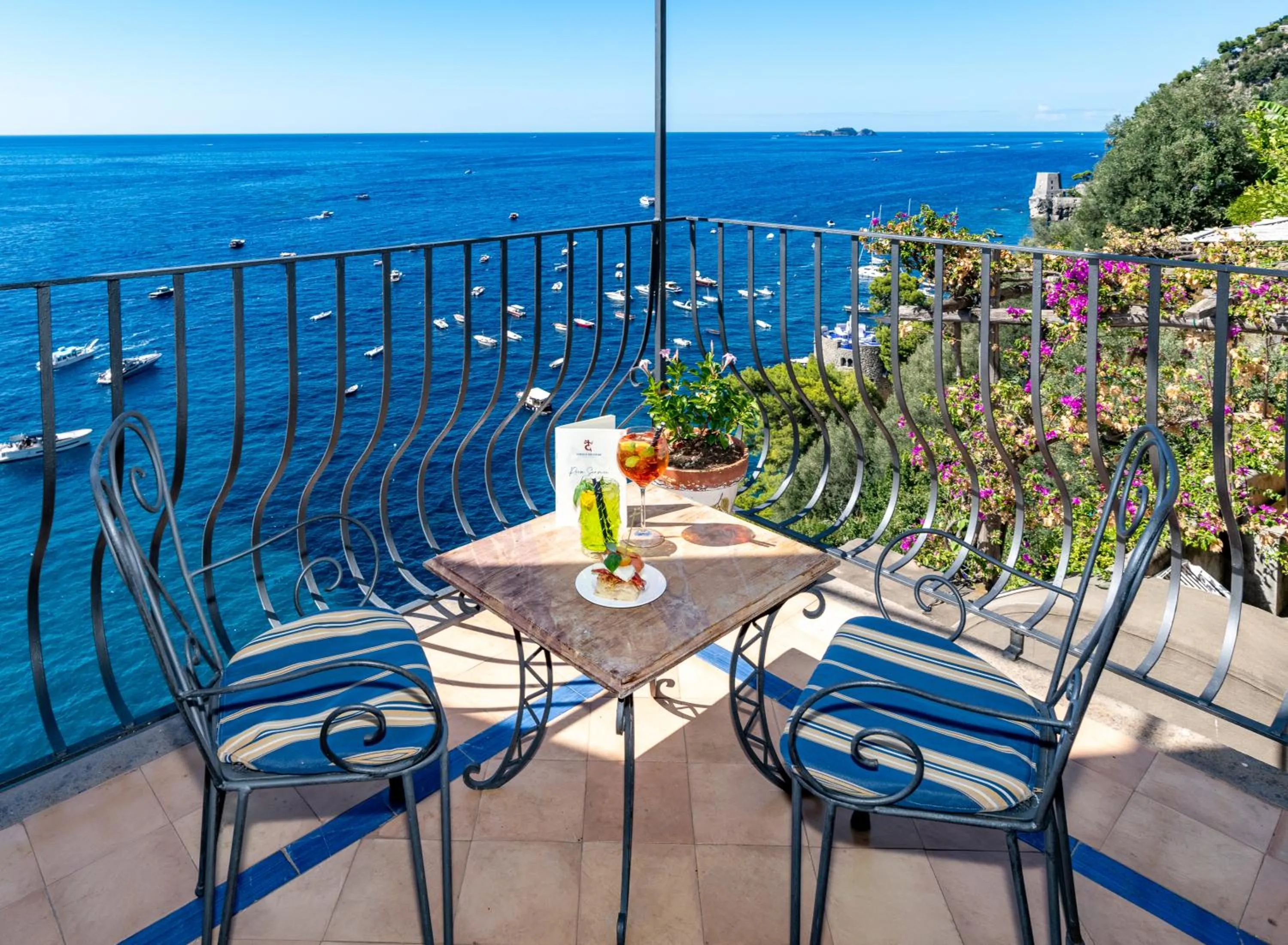 Balcony/Terrace in Albergo Miramare Positano