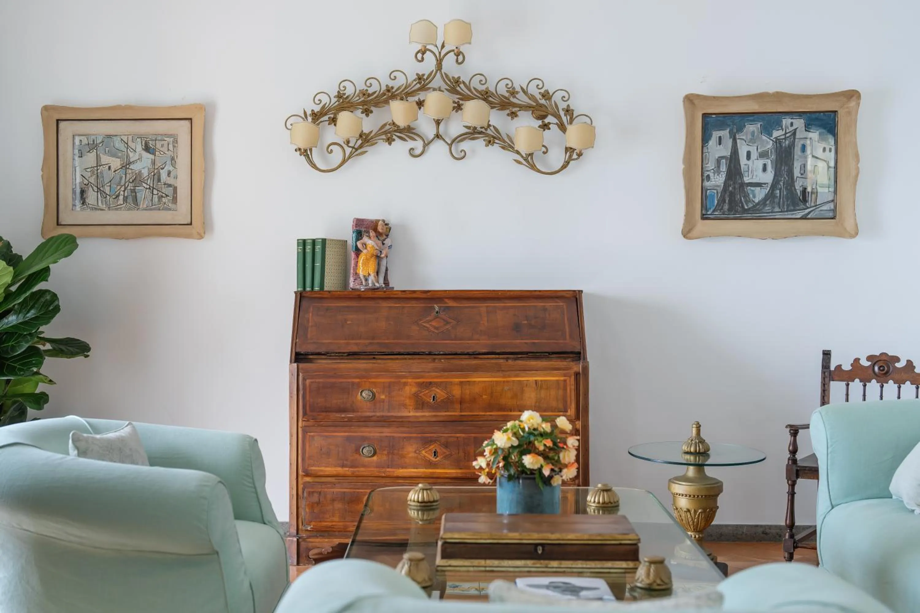 Living room in Albergo Miramare Positano