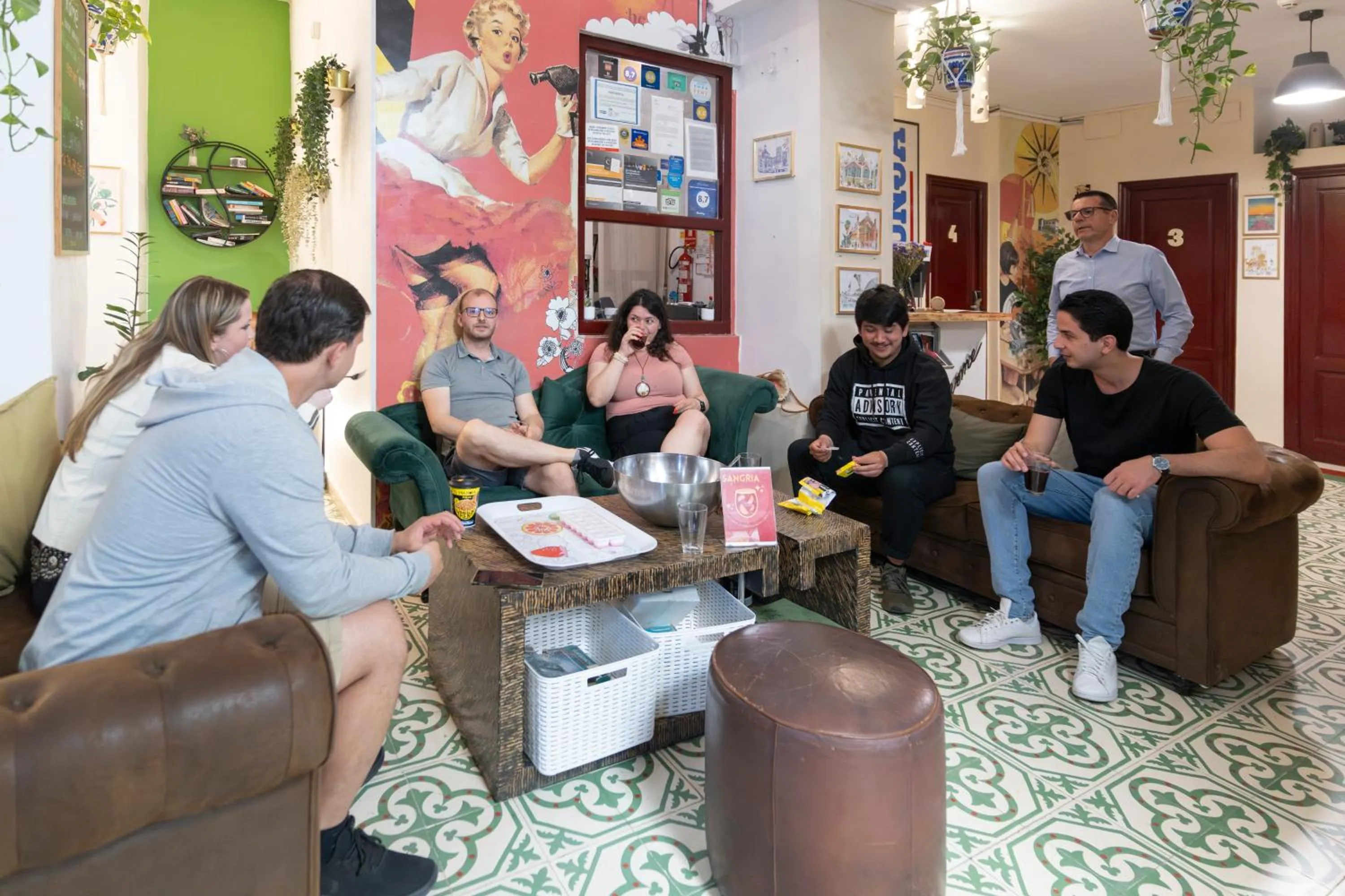 People in Home Youth Hostel by Feetup Hostels