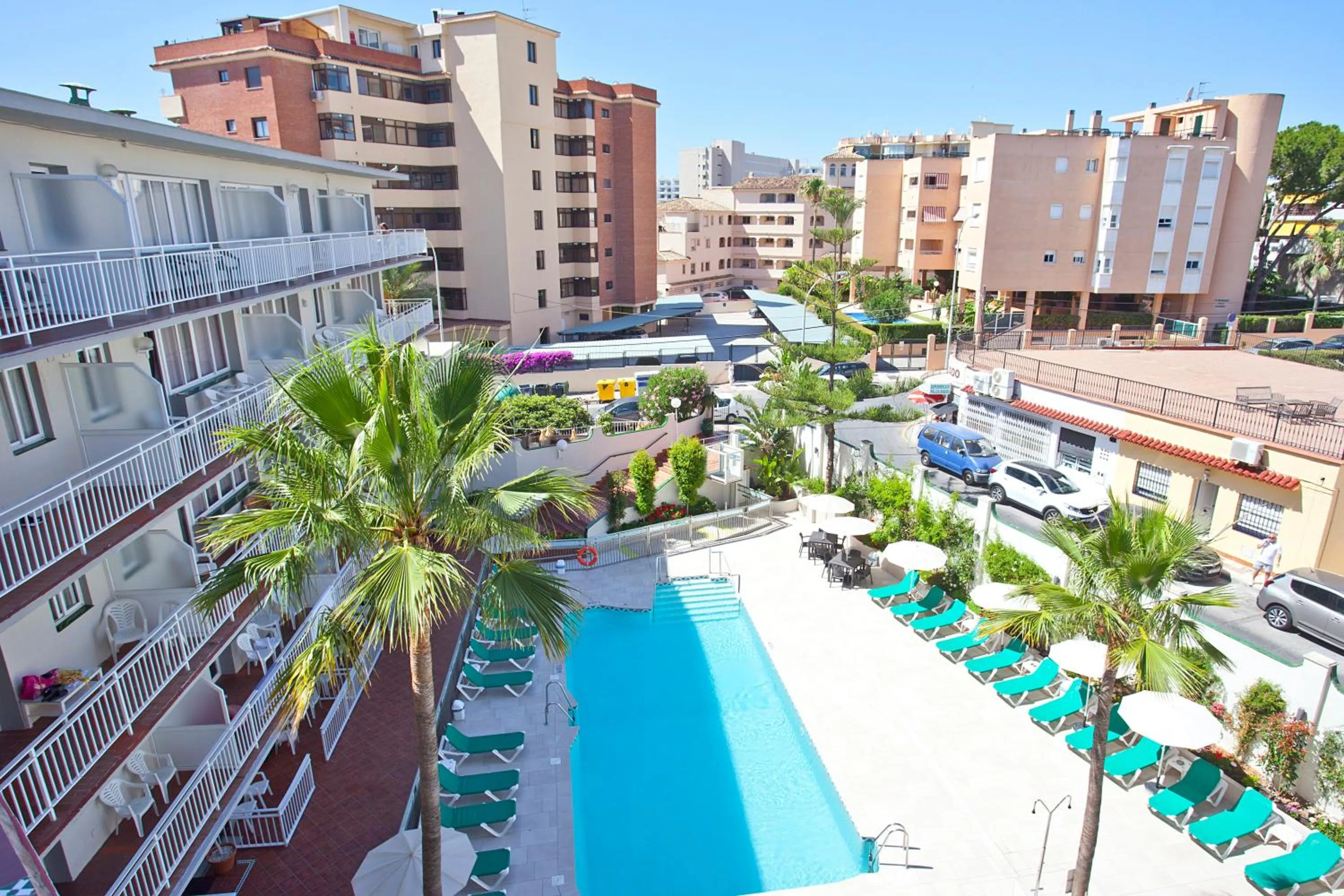 Pool view in Apartamentos Ecuador Park