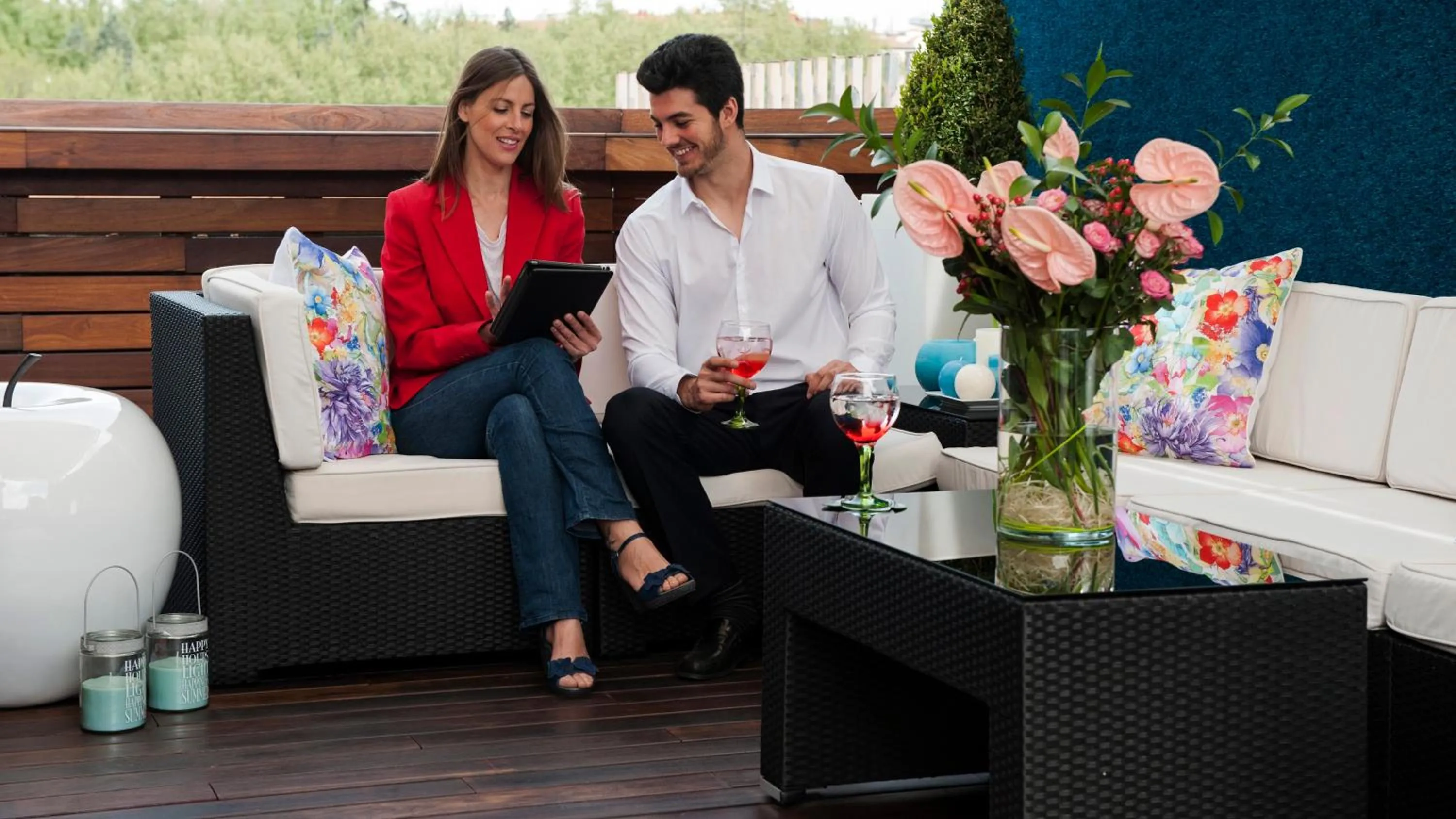 Balcony/Terrace in Apartosuites Jardines de Sabatini