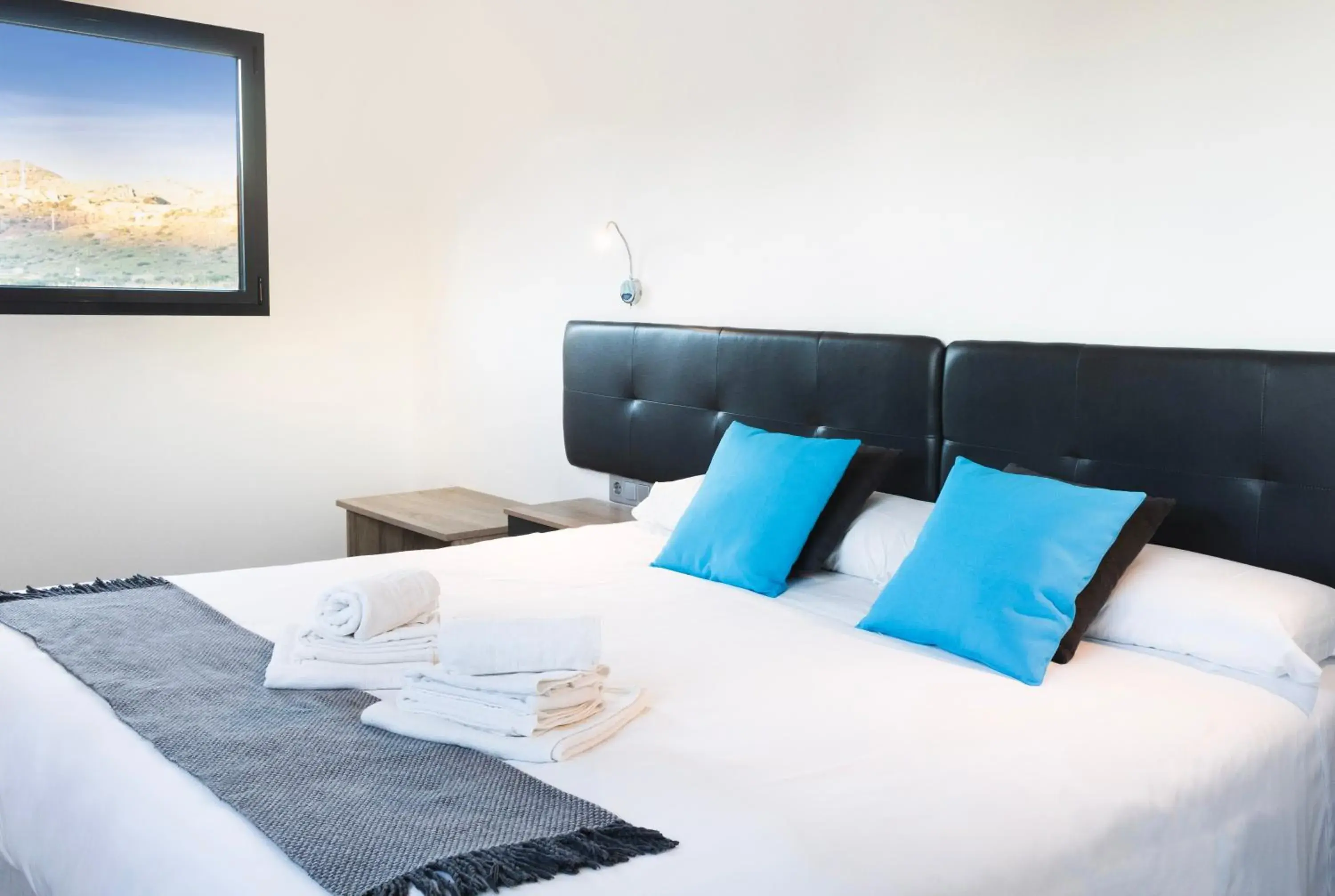 Bed in Hotel Portmán Bed in Hotel Portmán