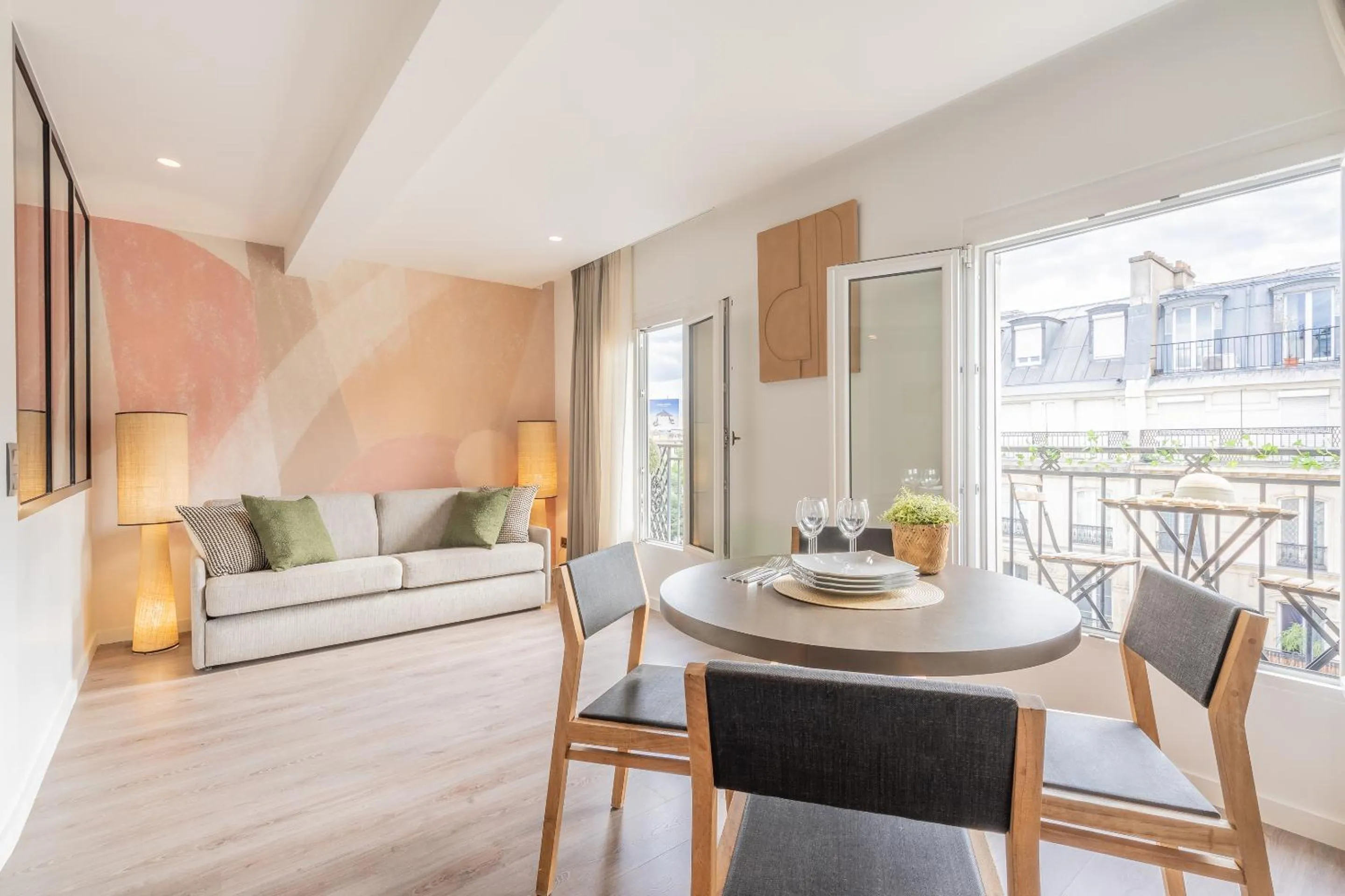 Living room in Yuna Les Halles - Serviced Apartments