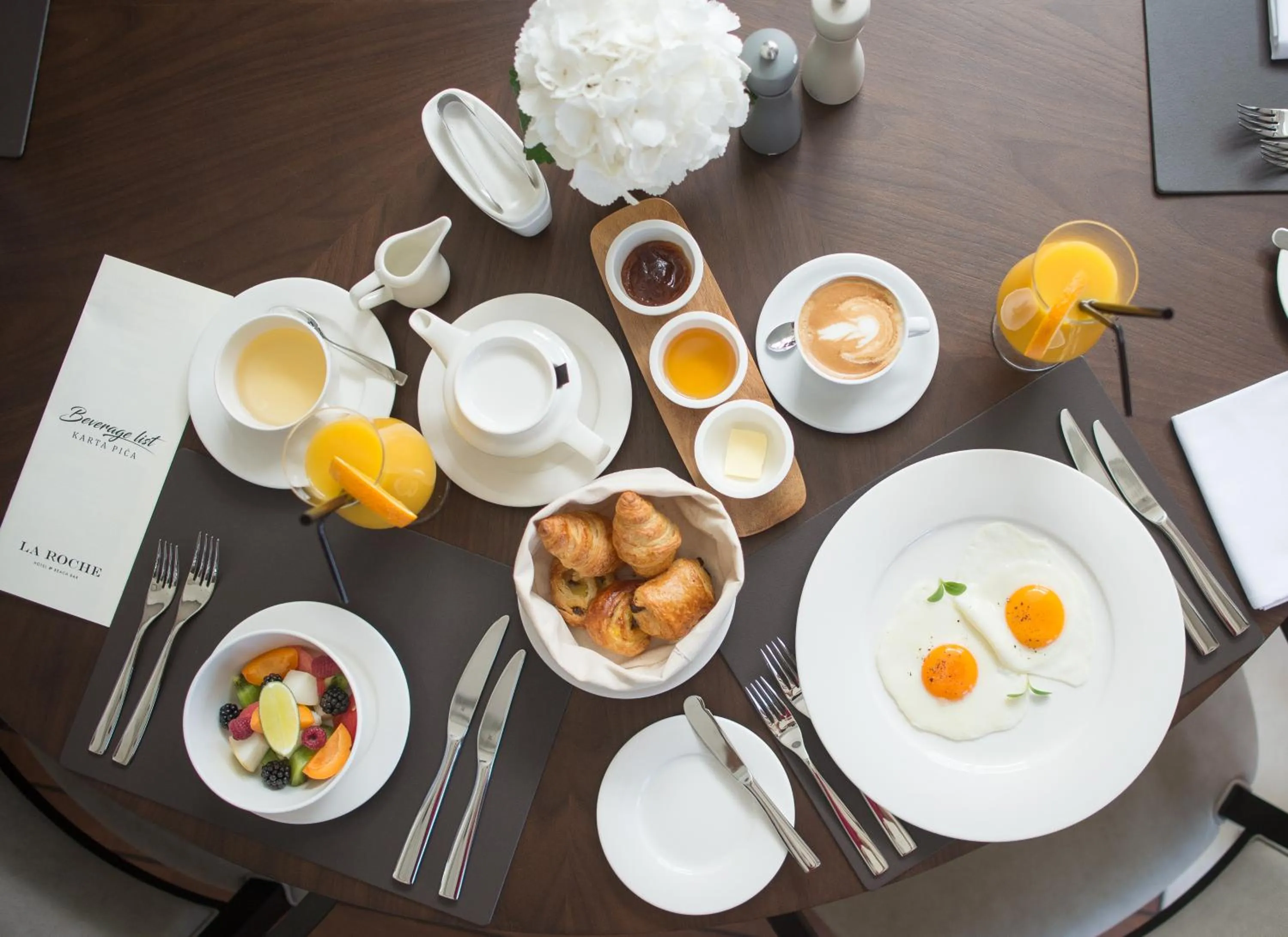 Food and drinks in Boutique Hotel La Roche