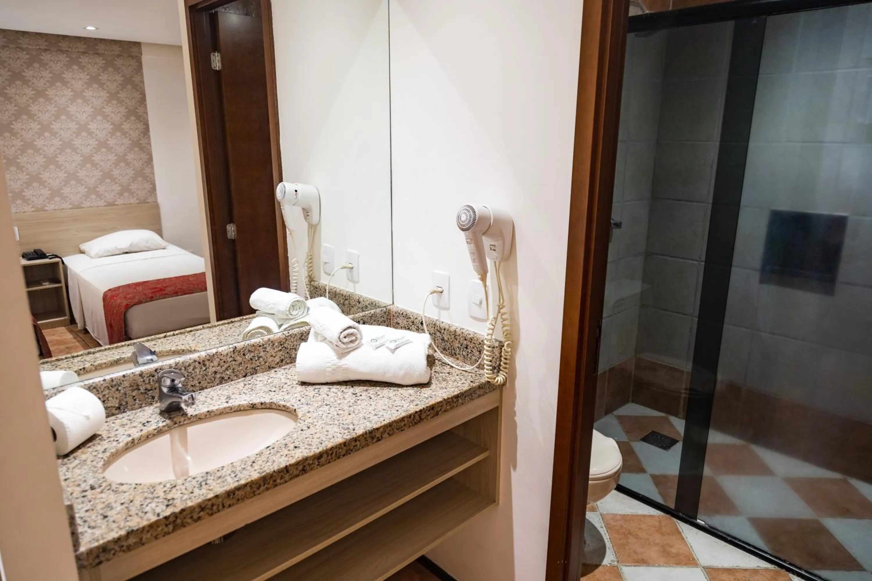 Bed in Plaza Praia Suítes