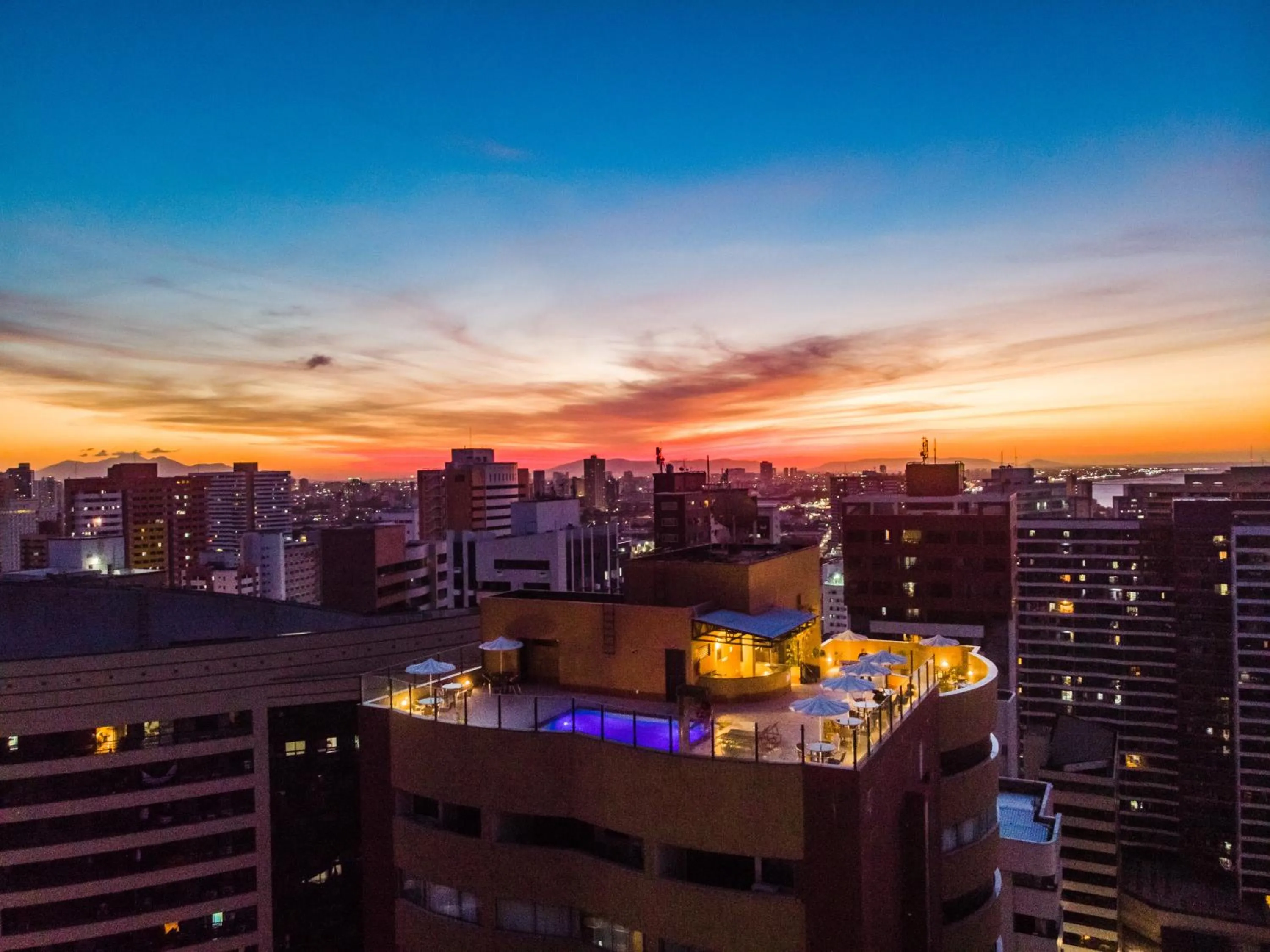 City view in Plaza Praia Suítes