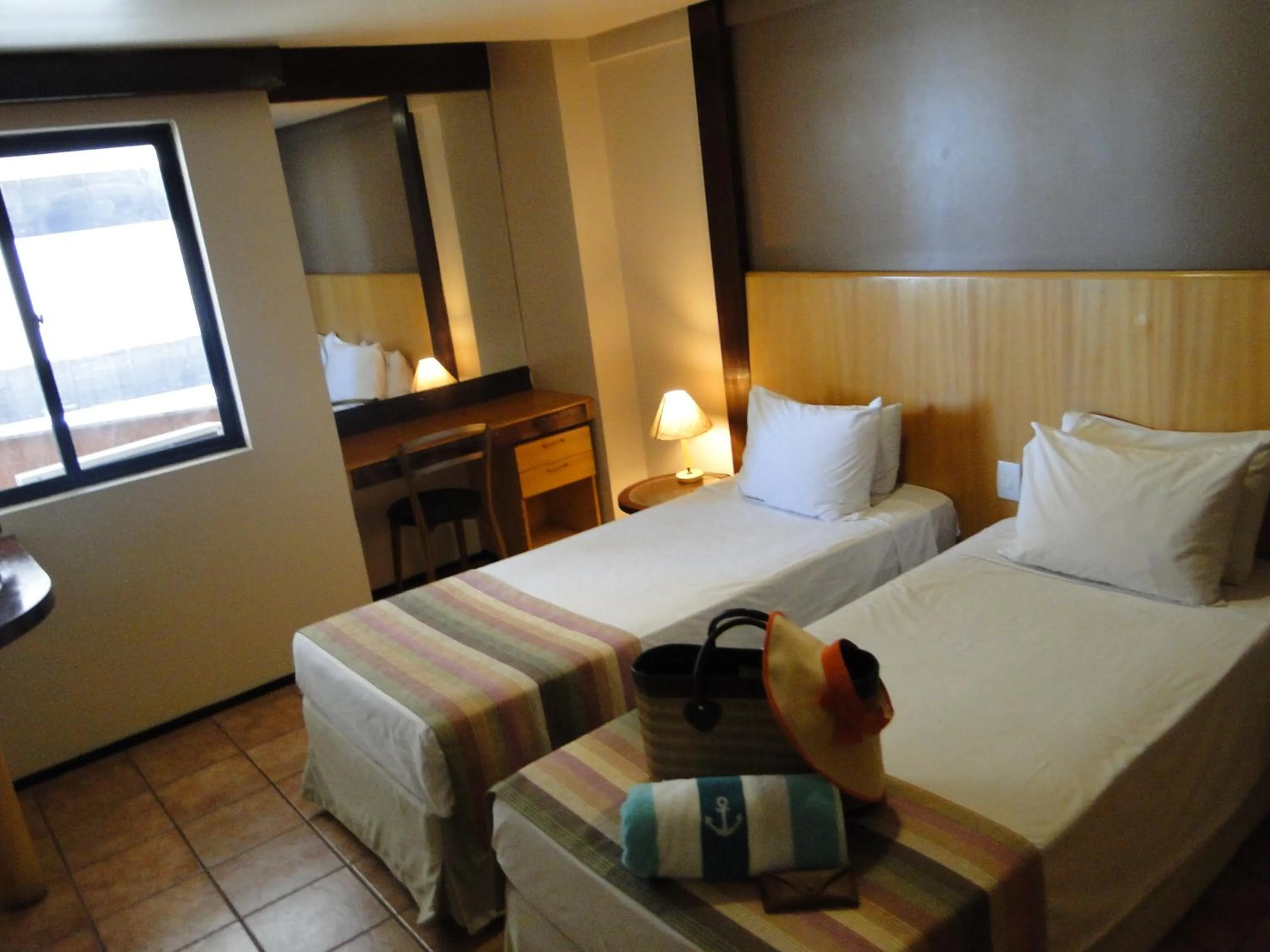 Bed in Plaza Praia Suítes